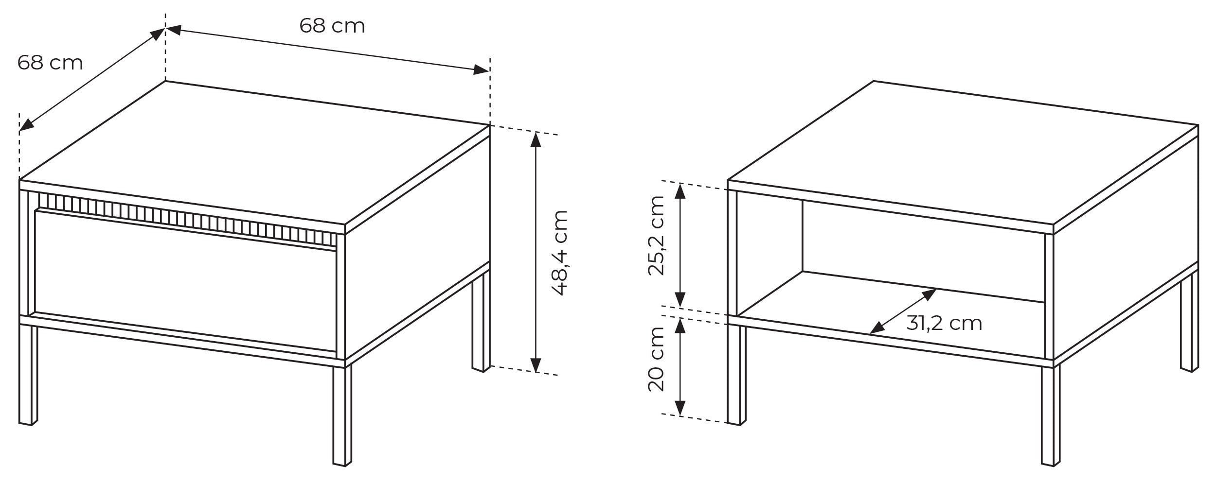 selsey-falsetto-couchtisch-68x68-cm-schwarz-mit-schublade-und-geriffelter-front image 7