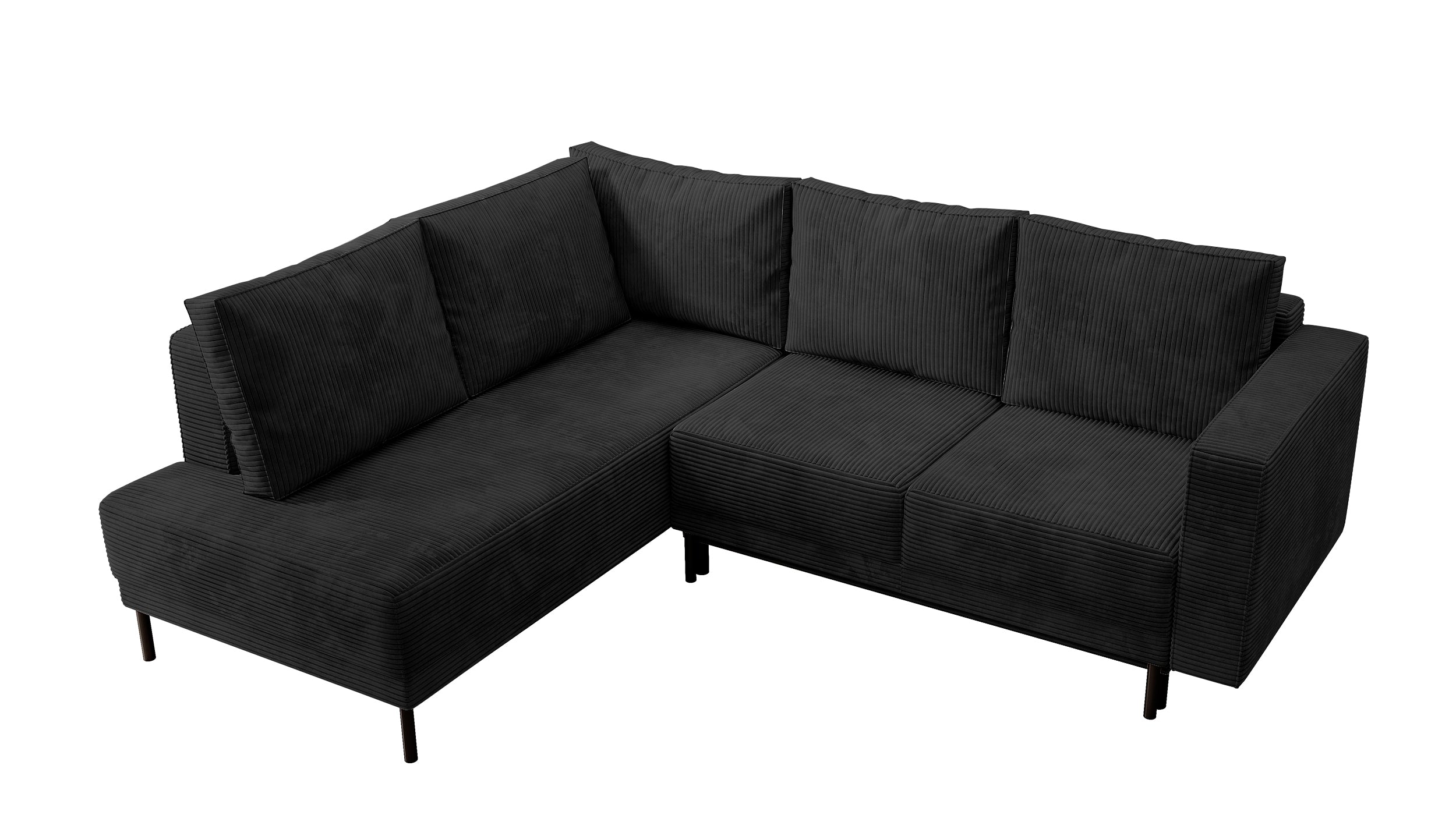 selsey-rodario-ecksofa-links-mit-schlaffunktion-und-bettkasten-schwarz-cord image 5