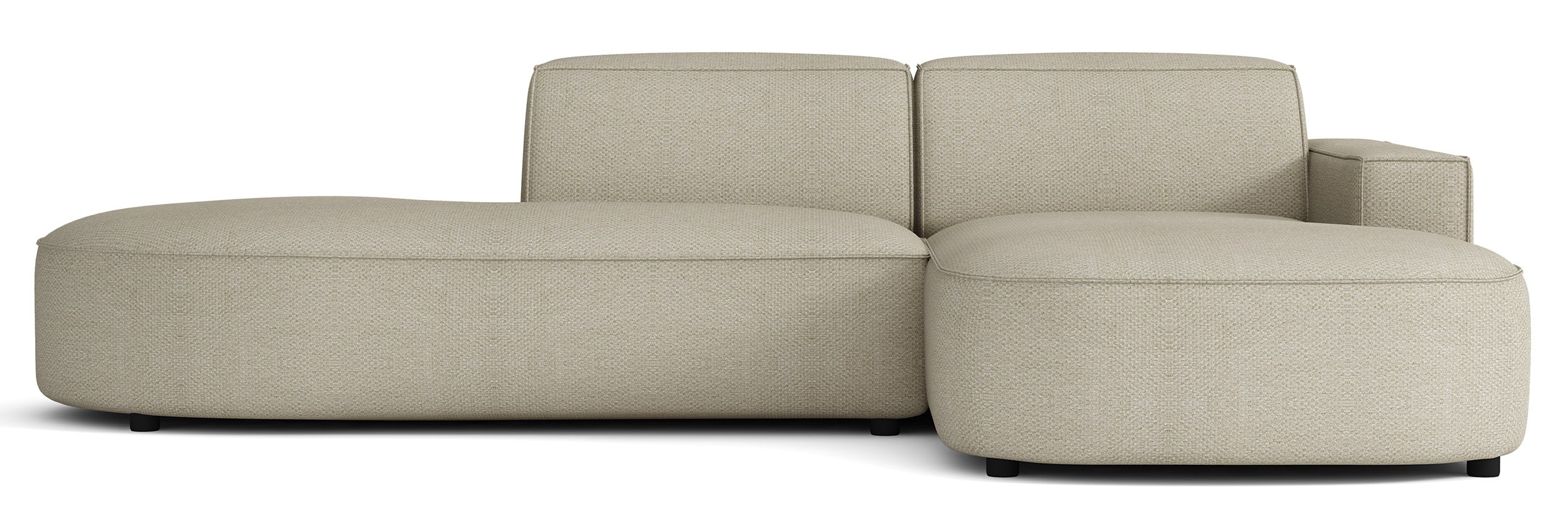 selsey-sallmo-modulares-ecksofa-rechts-l-form-graubeige-hydrophobes-chenille image 1