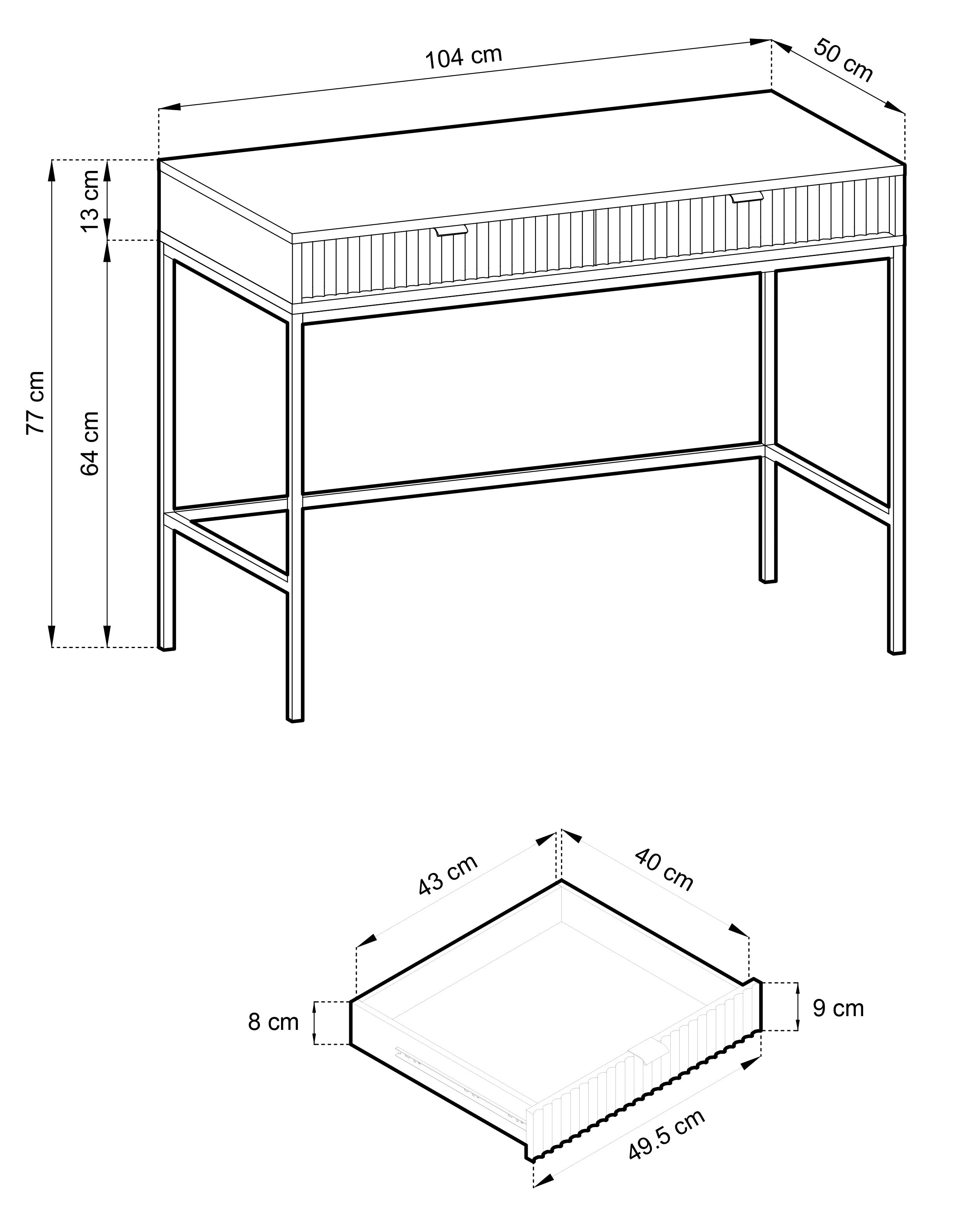 selsey-vellore-toilettentisch-104-cm-vicenza-eiche-2-schubladen-schwarze-beine image 7