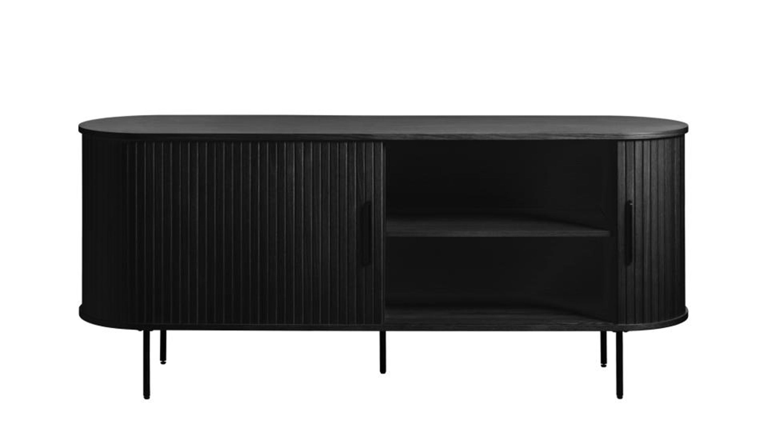 selsey-gativel-kommode-lamellen-180-cm-schwarze-eiche image 5