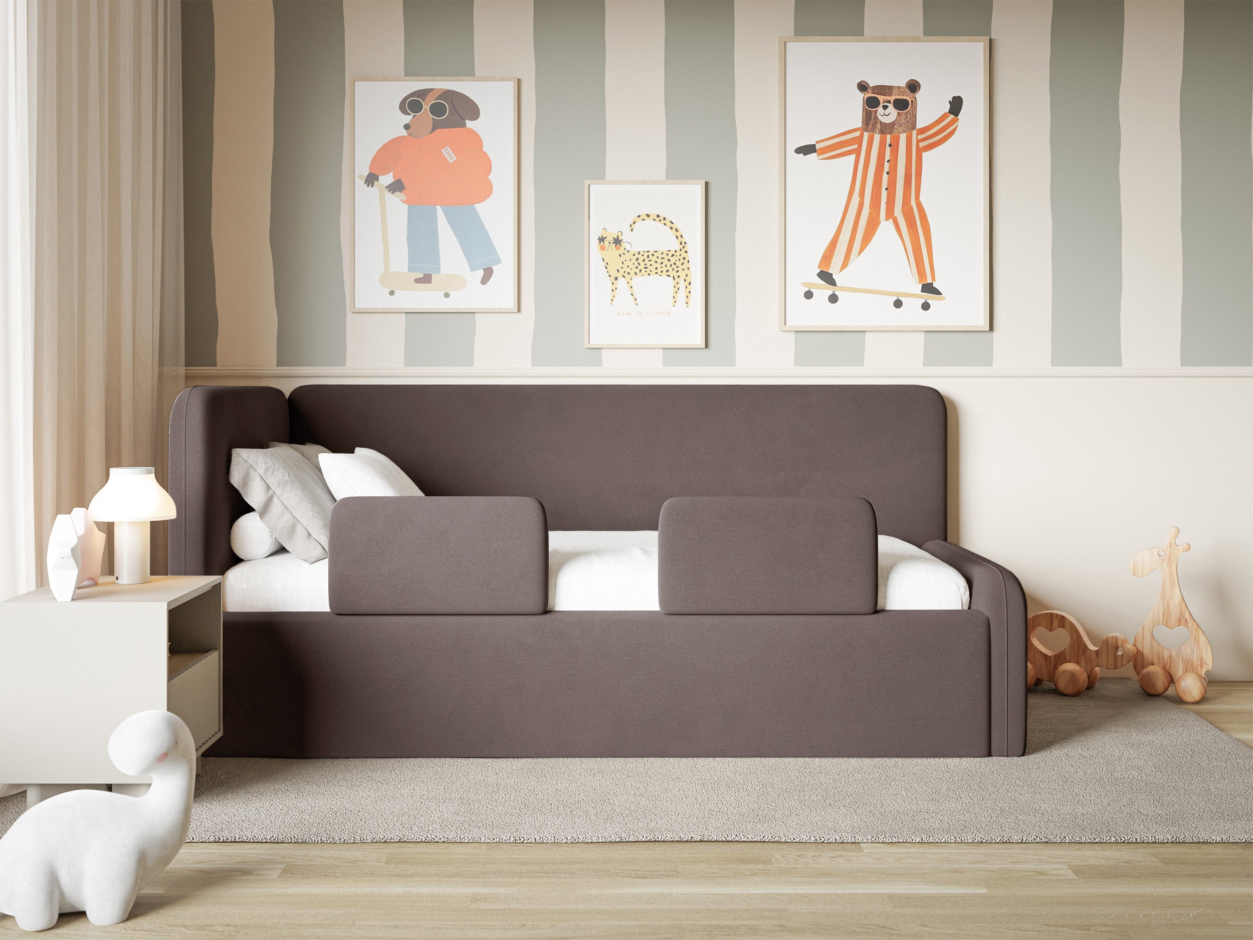 selsey-fanklo-jugendbett-90x200-cm-links-mit-stauraum-und-gel-nder-braun-velours image 4