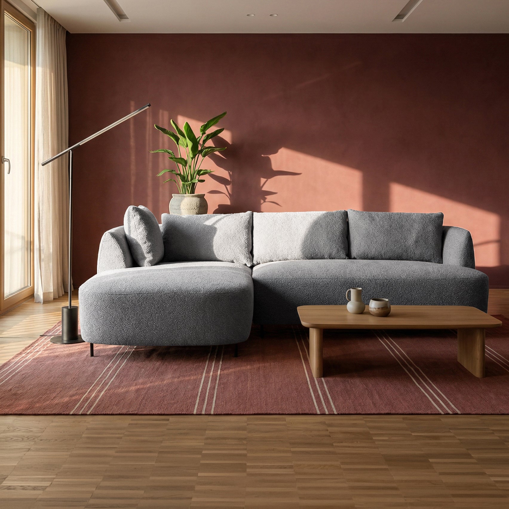 selsey-lanomi-modulares-ecksofa-l-form-links-grau-boucl-mit-pouf image 2