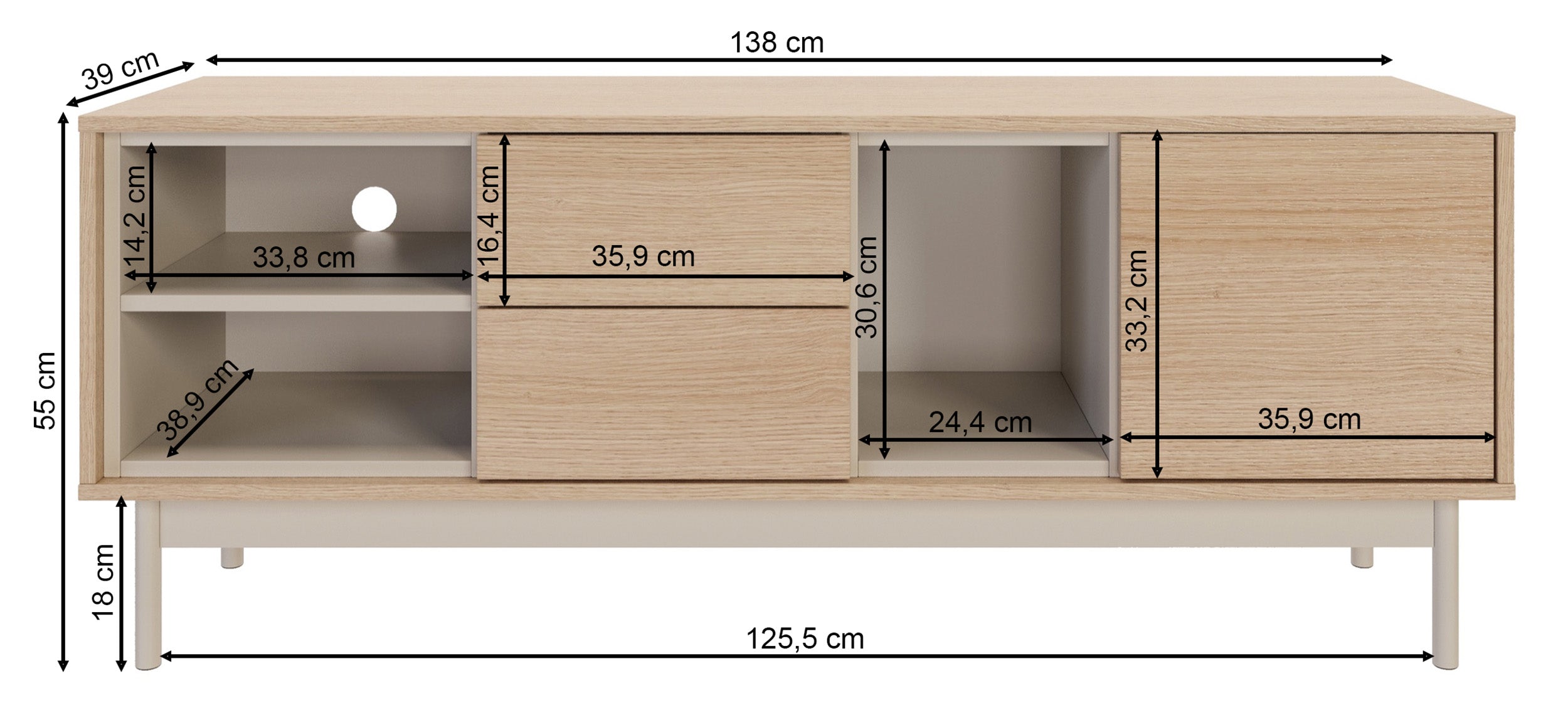 selsey-layen-tv-schrank-138-cm-mit-t-r-2-schubladen-und-3-f-chern-lindberg-eiche image 7