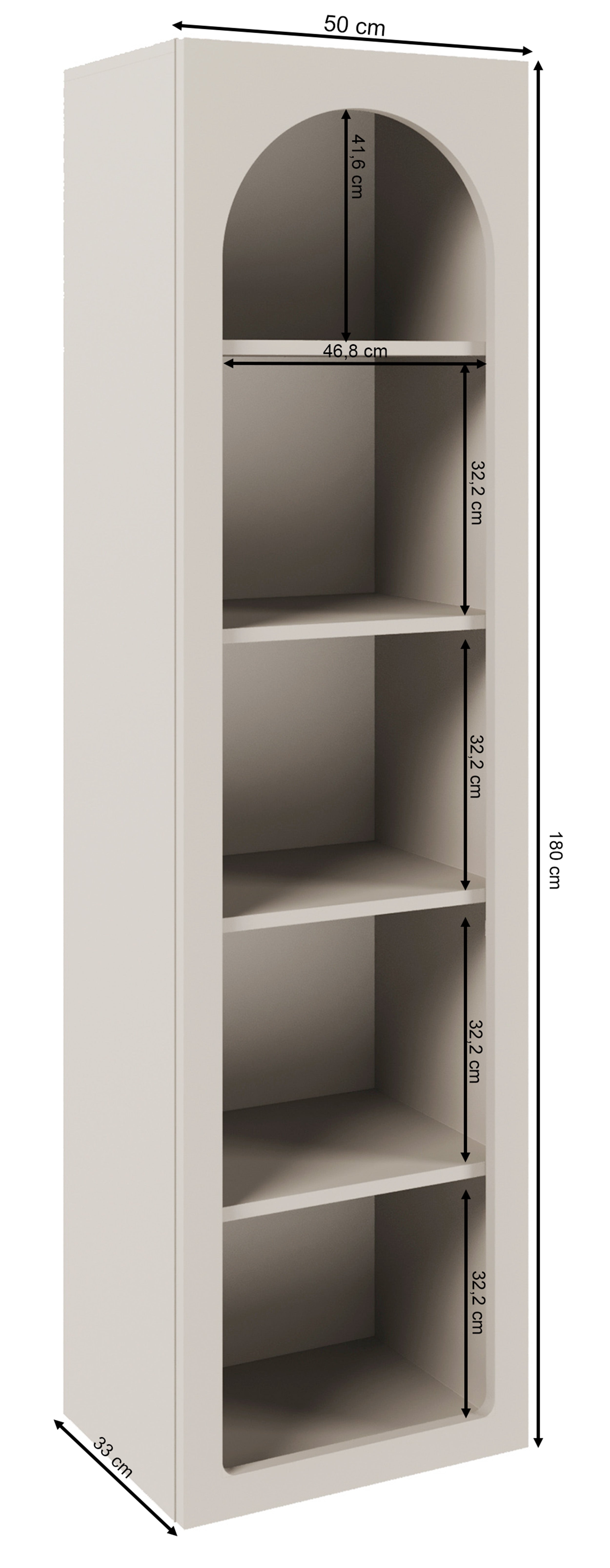 selsey-arkadia-offenes-regal-mit-5-b-den-50-cm-breit-eiche-dunin image 7