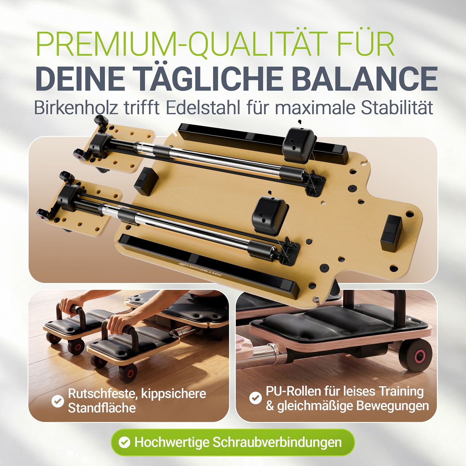 juskys-pilates-reformer-board-movea-mini-reformer-pilates-board-schwarz-faltbar image 3