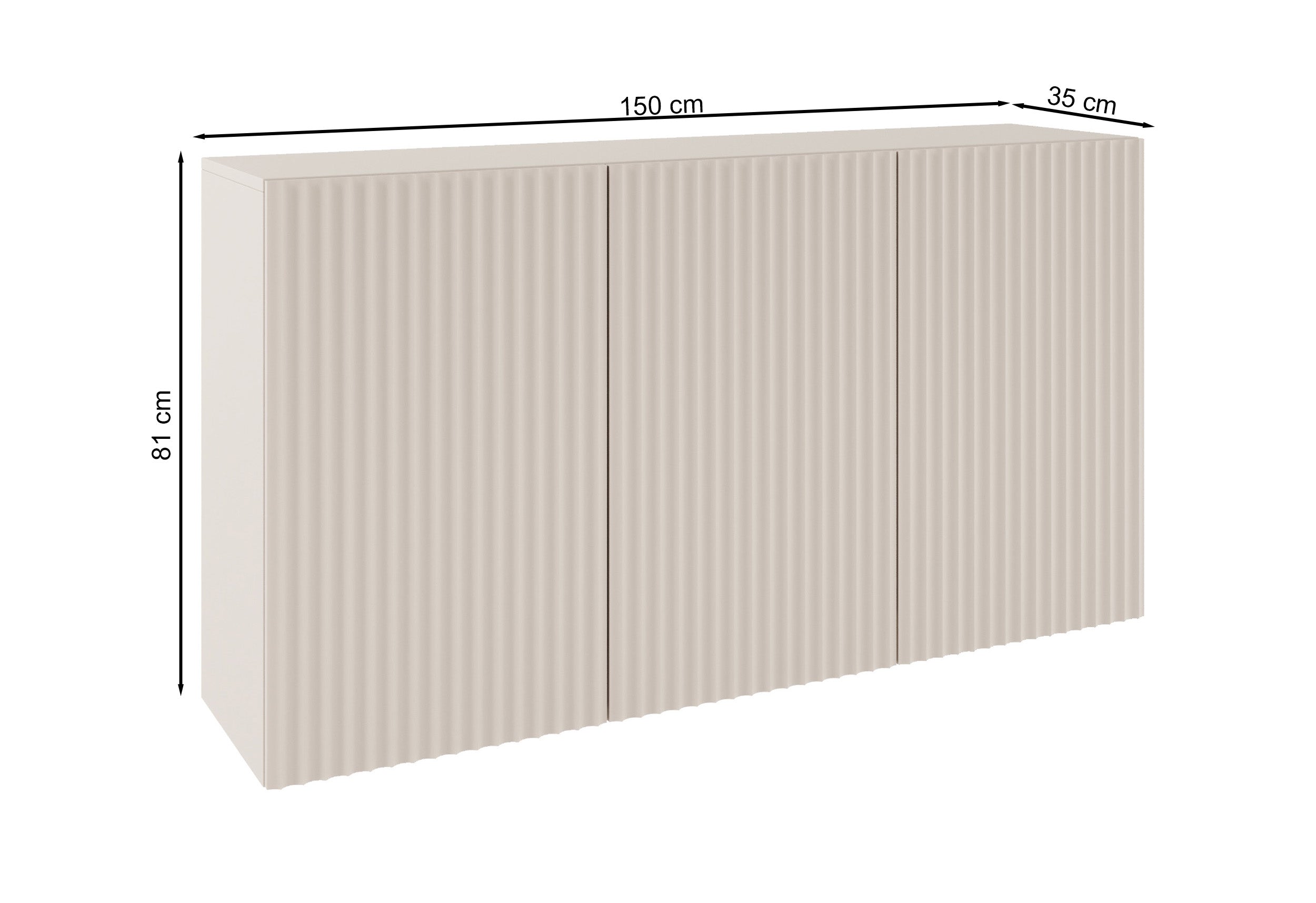 selsey-sunds-dreht-r-kommode-150-cm-kaschmir-mit-gerillten-fronten image 6