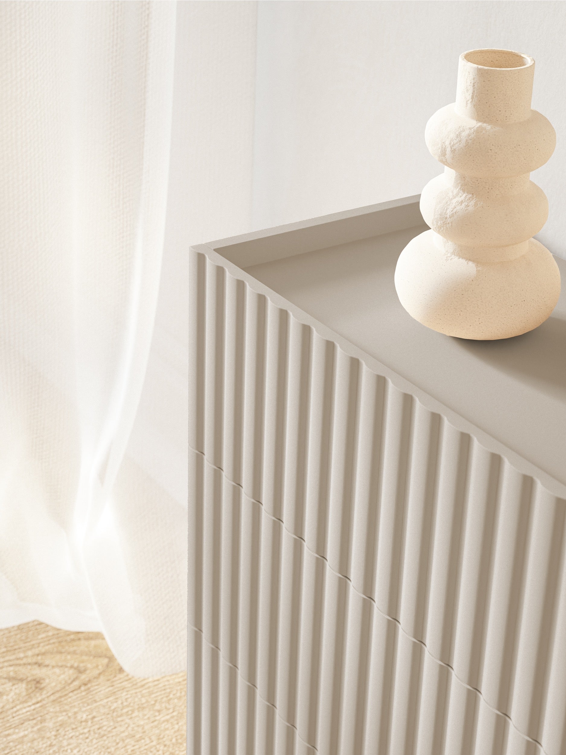 selsey-fiorra-kommode-mit-sechs-schubladen-147-cm-kaschmir-mit-rillenfront image 5