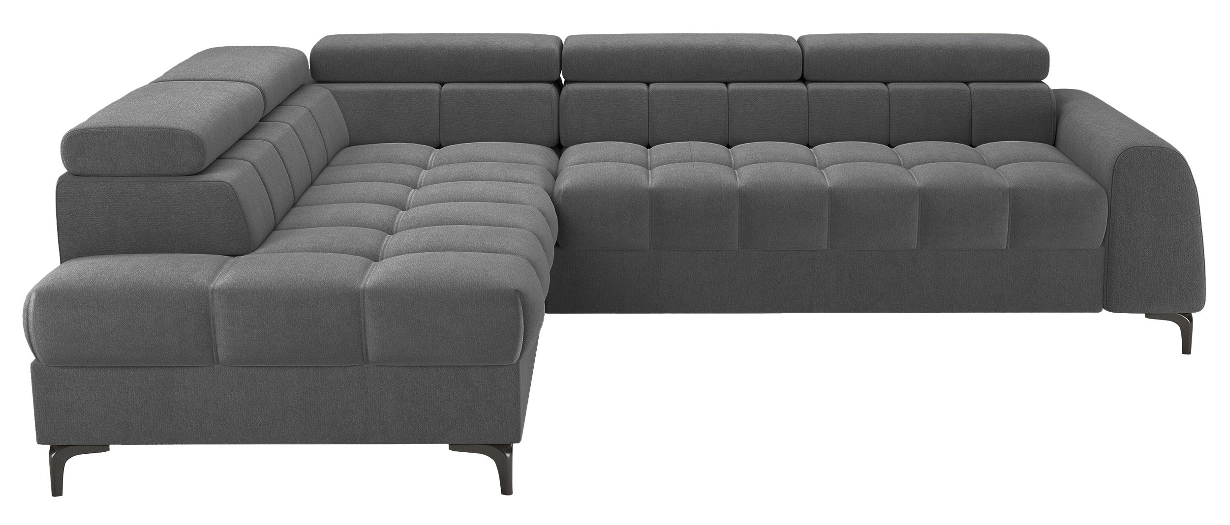 selsey-arellio-ecksofa-mit-schlaffunktion-l-form-links-mit-stauraum-graue-chenil image 1