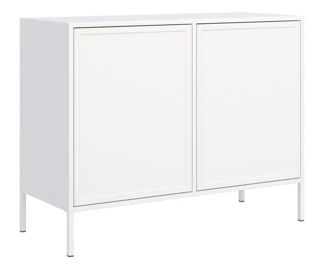 selsey-velveto-zweit-rige-kommode-100-cm-wei-push-to-open image 1