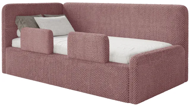 selsey-fanklo-jugendbett-90x200-cm-links-mit-stauraum-rosa-pl-sch-wasserabweisen image 1