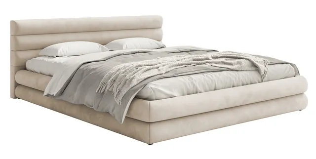selsey-alegre-polsterbett-140x200-cm-mit-bettkasten-hellbeige-velours-metallrahm image 1
