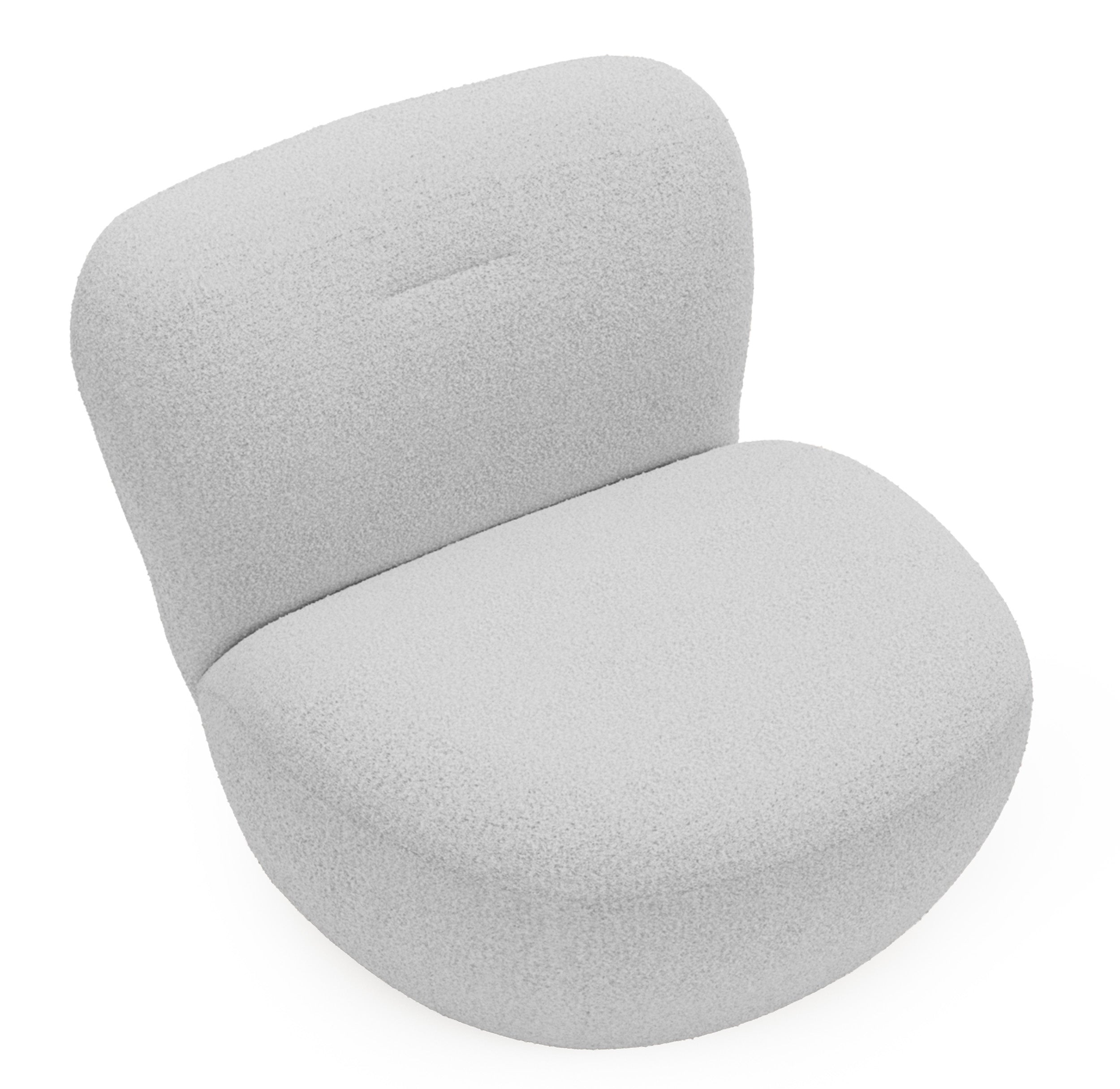 selsey-nicolino-drehstuhl-sessel-grau-boucl-mit-360-drehbasis image 3