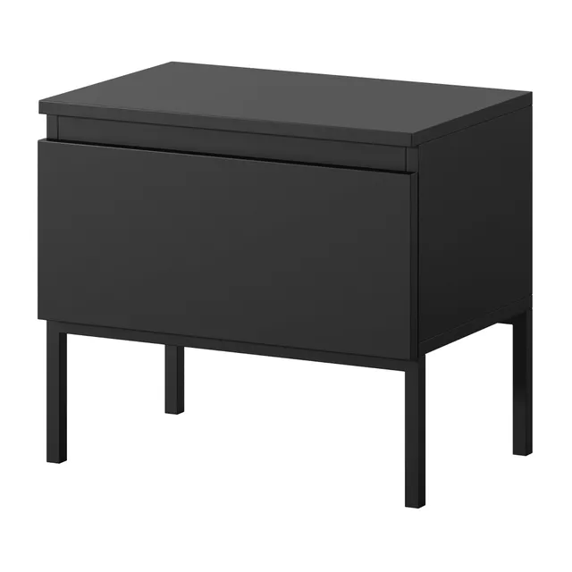 selsey-bemmi-nachttisch-schwarz-mit-schwarzen-beinen image 1