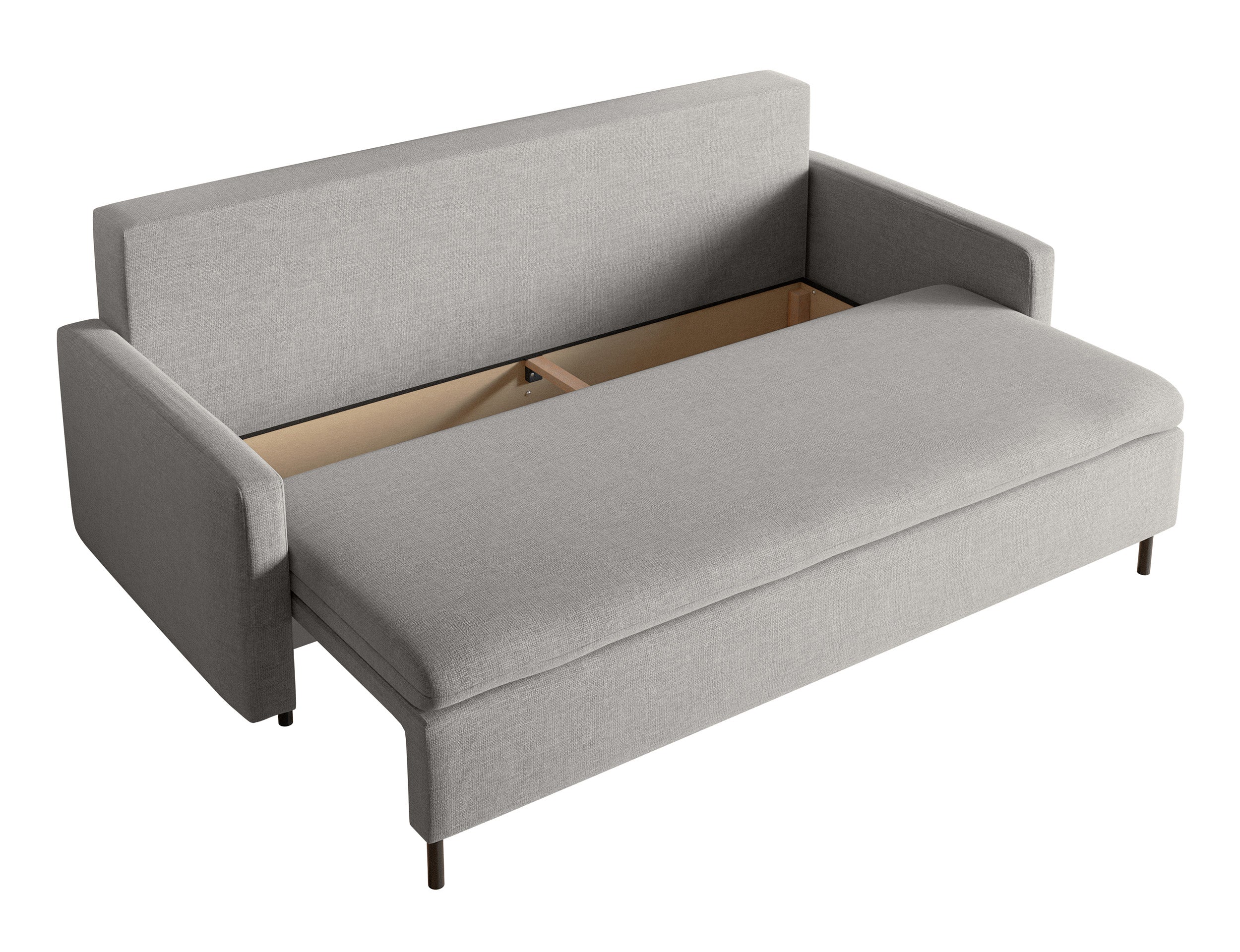 selsey-umpro-dreisitziges-schlafsofa-mit-bettkasten-grauer-chenille-bezug image 5