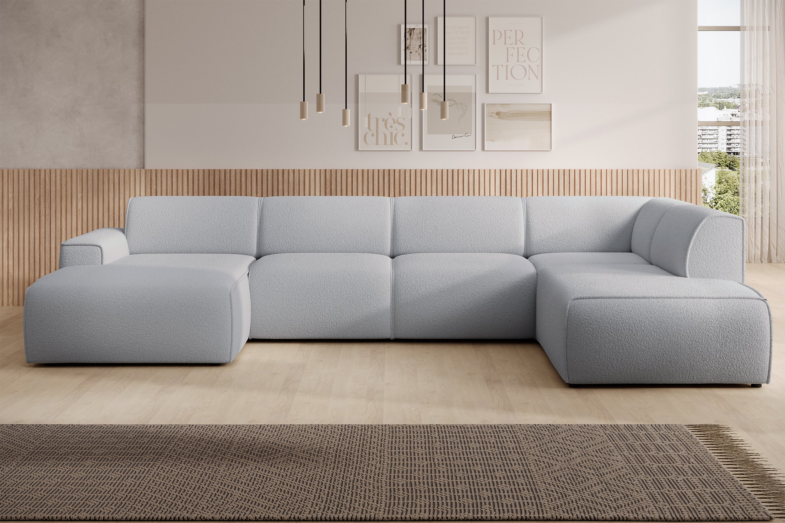 selsey-bouvi-ecksofa-u-f-rmig-rechtsseitig-hellgrauer-boucl image 2