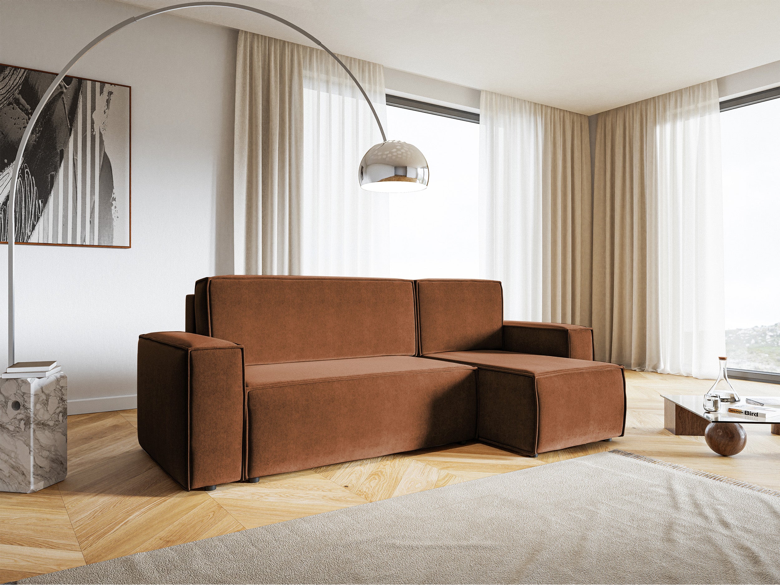 selsey-copertino-ecksofa-l-f-rmig-mit-schlaffunktion-und-stauraum-kupferfarbener image 3