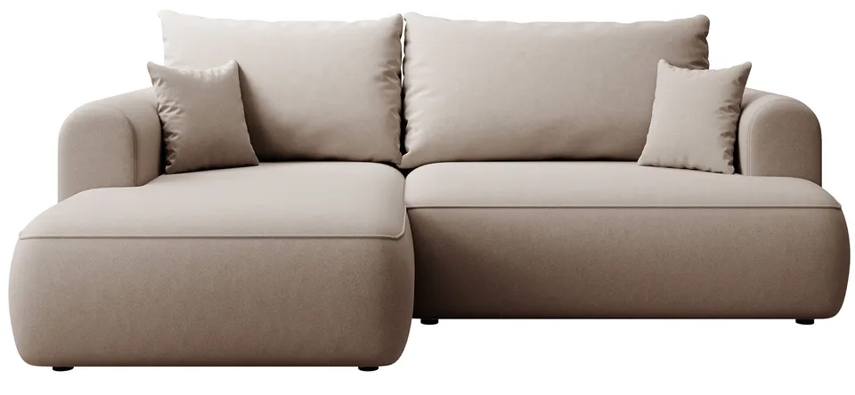 selsey-ovo-mini-ecksofa-mit-schlaffunktion-links-l-form-beige-samt-mit-stauraum image 1