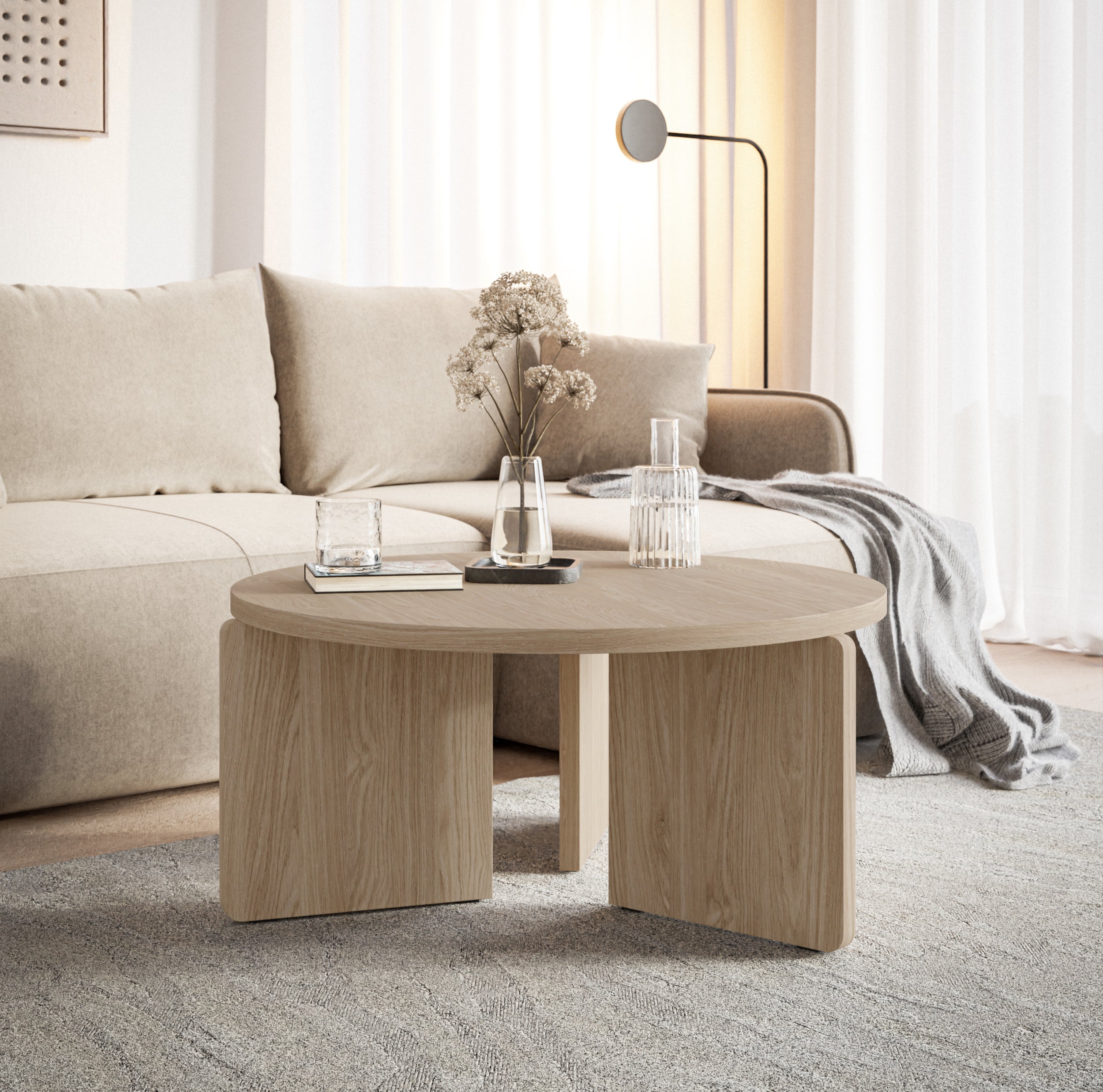 selsey-preffines-couchtisch-rund-85-cm-ge-lte-eiche image 2
