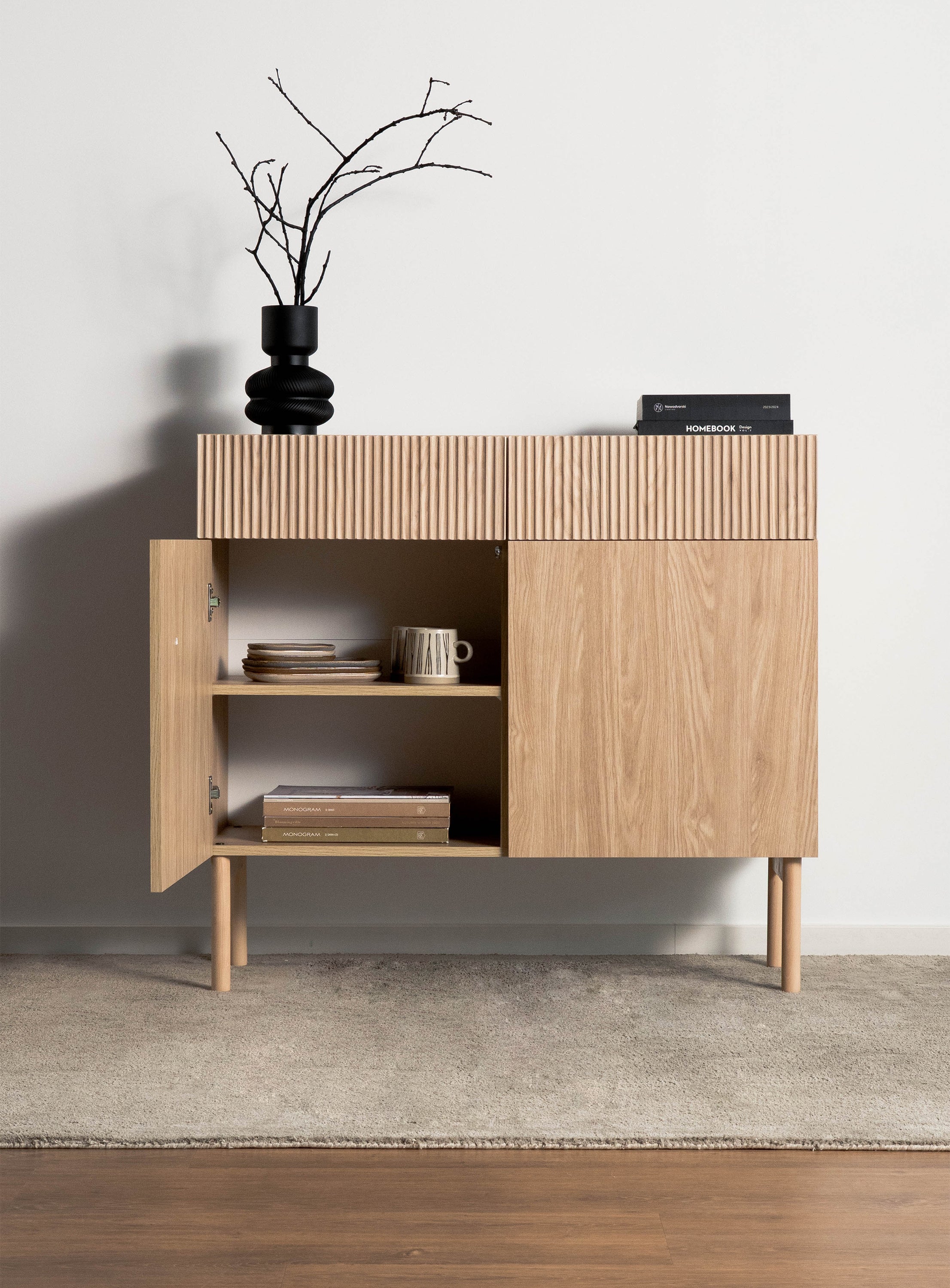 selsey-nolie-zweit-rige-kommode-mit-zwei-schubladen-100-cm-ge-lte-eiche image 5