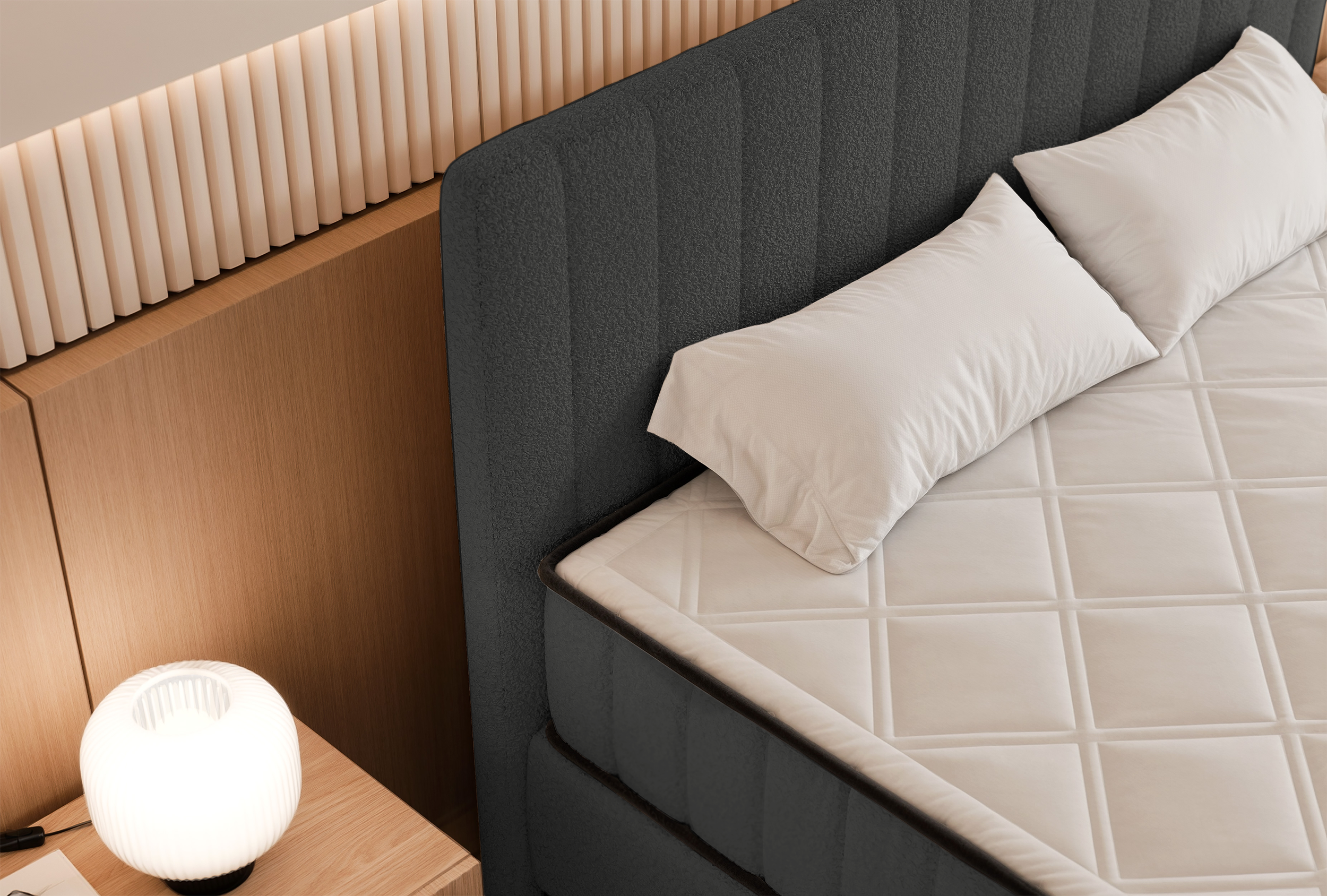 selsey-mufasso-kontinentales-bett-140x200-cm-mit-stauraum-dunkelgrauer-boucl image 5