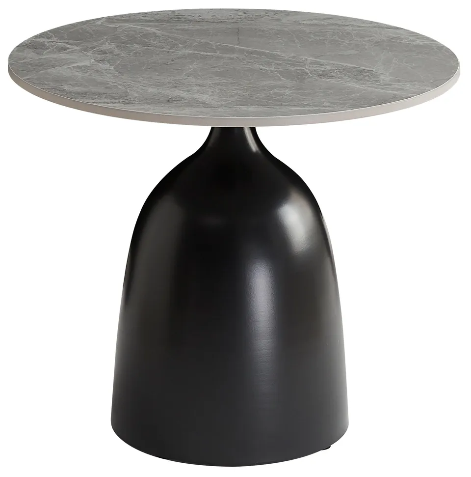 selsey-granive-couchtisch-rund-50-cm-graue-steinplatte-schwarzes-gestell image 1