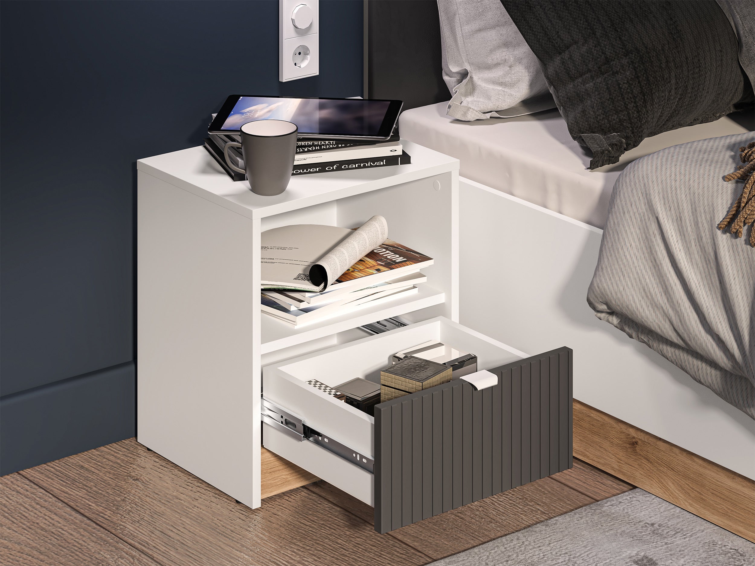 selsey-torino-nachttisch-43-cm-mit-schublade-eiche-honey-wei-grafit image 6