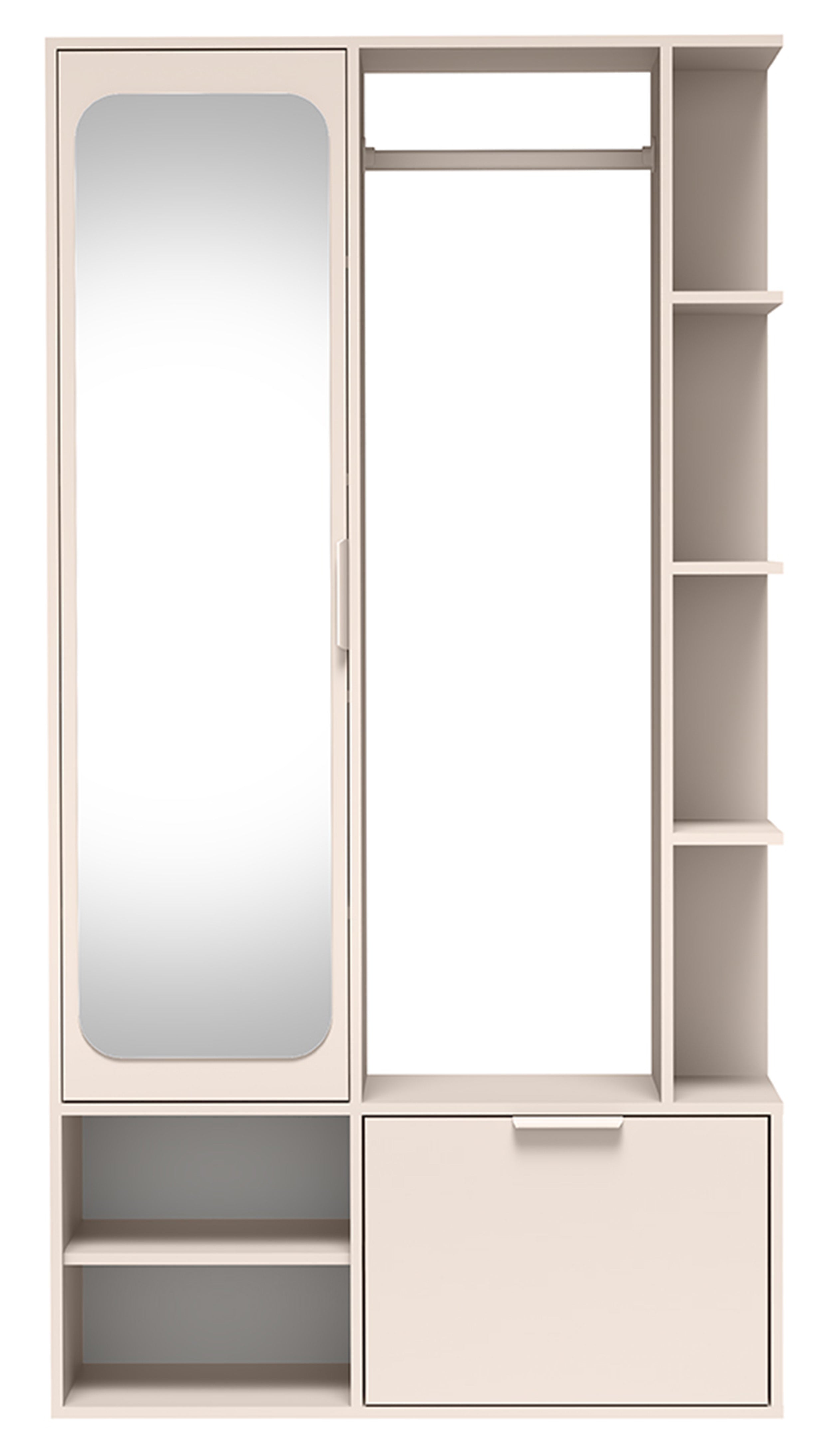 selsey-nala-flur-set-mit-spiegel-und-100-cm-stange-kaschmir image 6