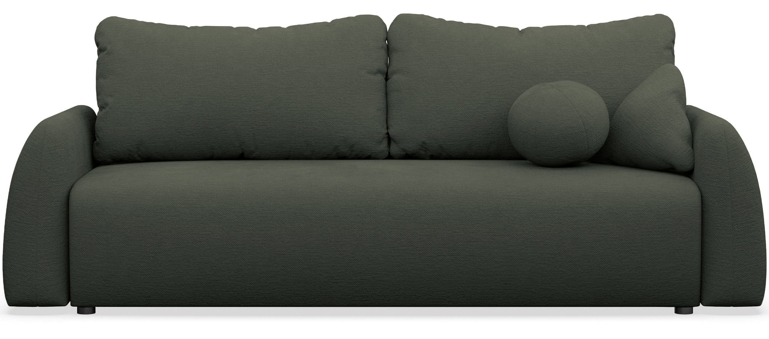 selsey-nubelle-3-sitzer-schlafsofa-ausklappbar-dunkelgr-ner-hydrophober-chenille image 1