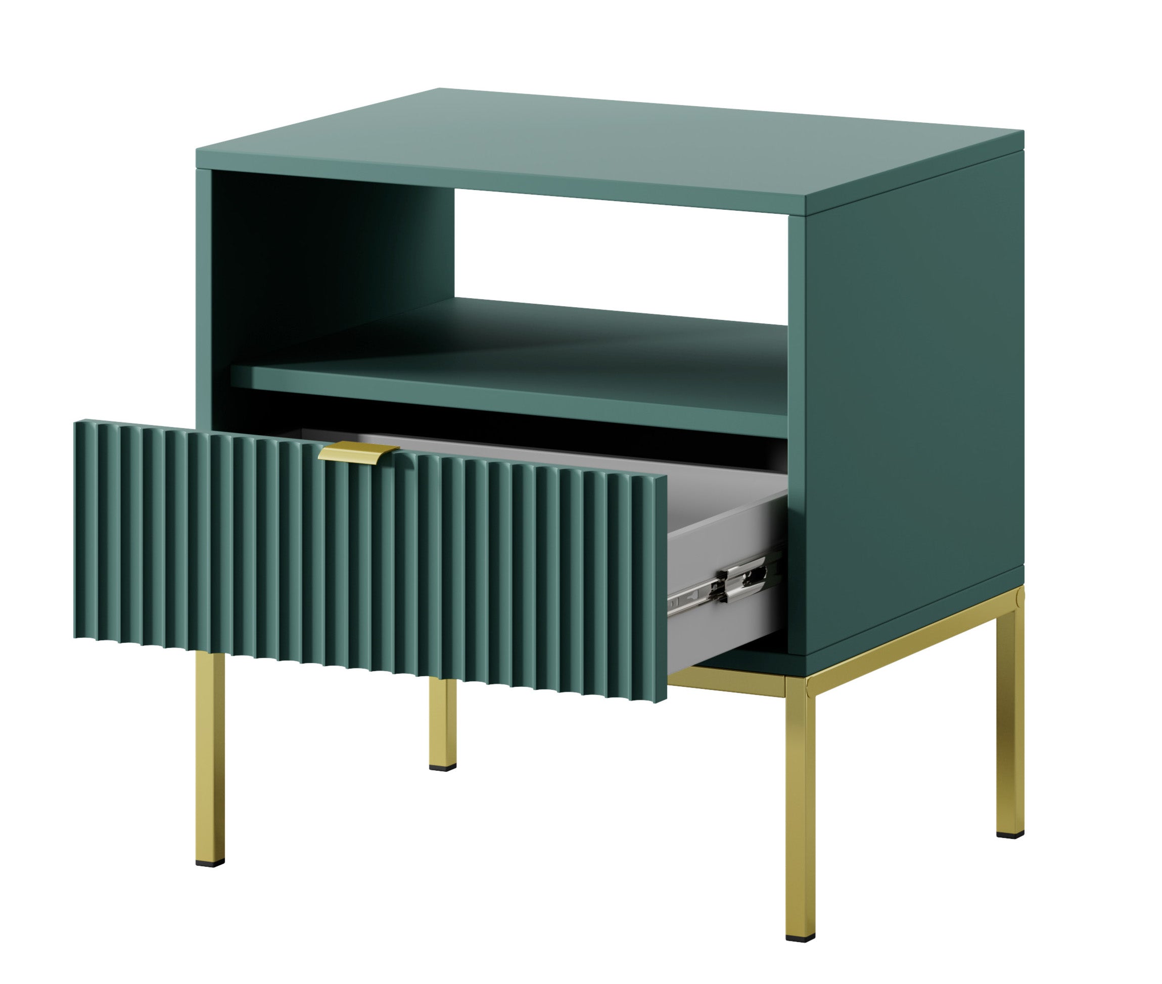 selsey-vellore-nachttisch-54-cm-gr-n-mit-rillenfront-und-gold image 4