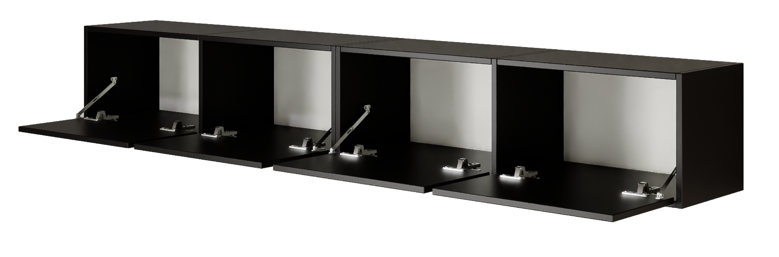 selsey-h-ngender-tv-schrank-framme-200-cm-mit-vier-klappen-schwarz-matt image 5