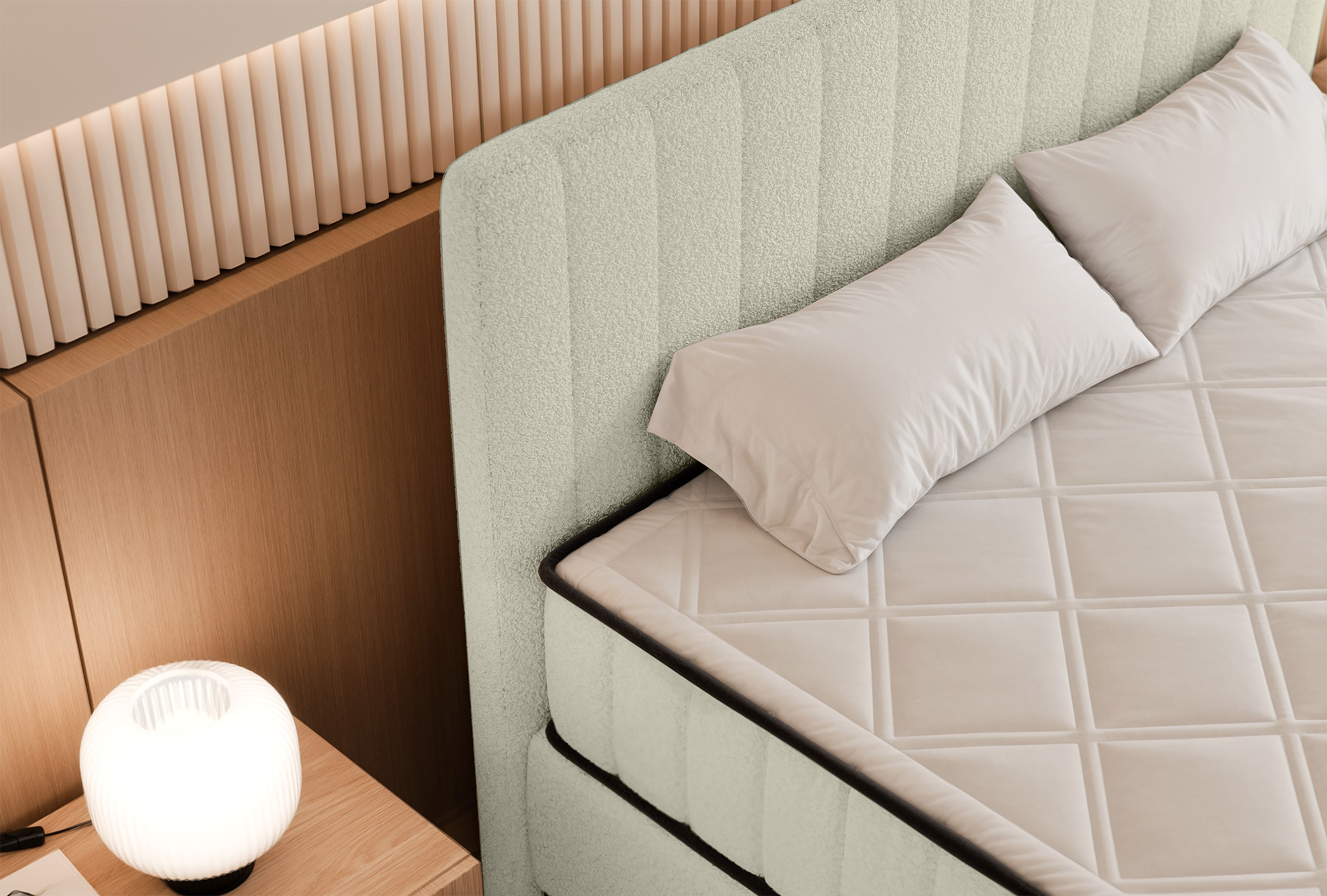 selsey-mufasso-kontinentales-bett-160x200-cm-mit-stauraum-cremefarbenes-boucl image 5