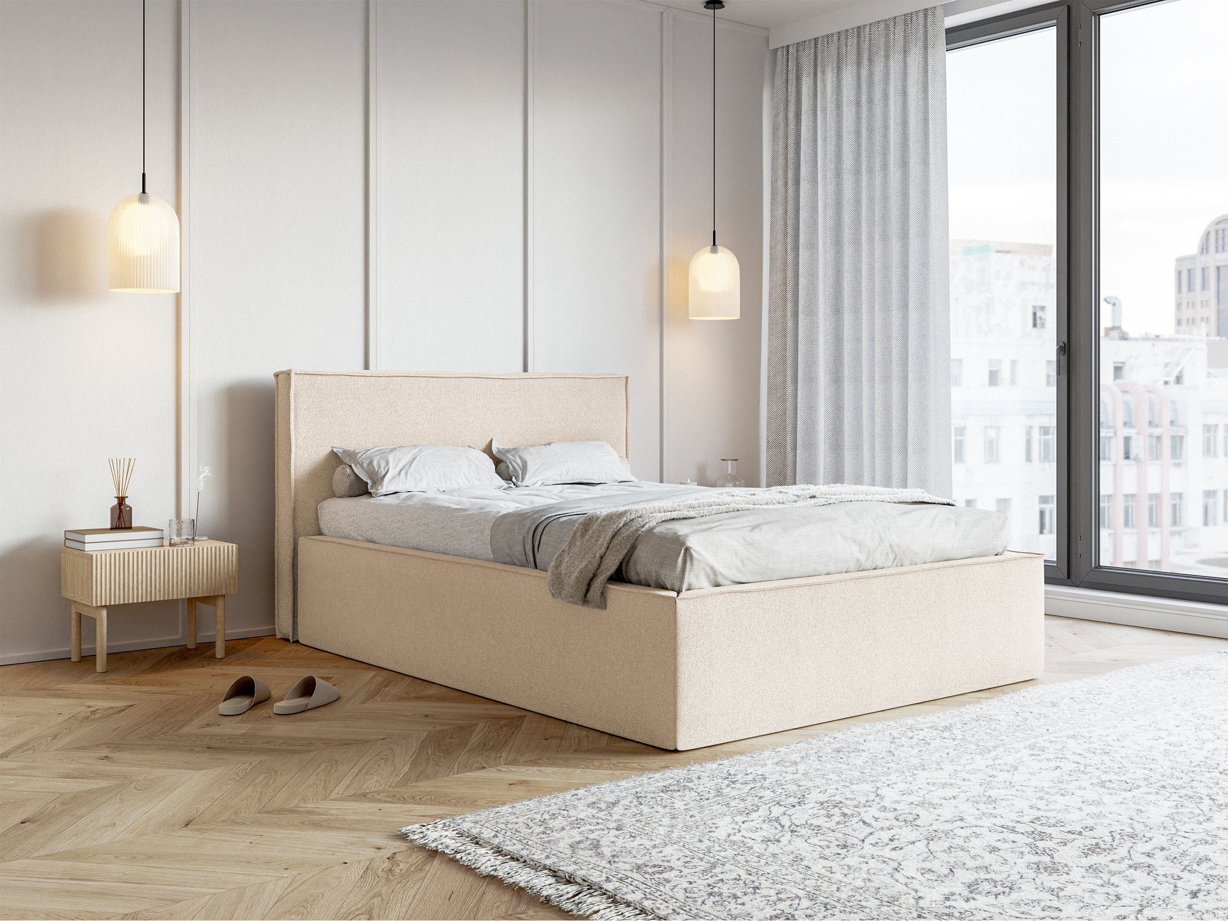selsey-lucera-polsterbett-180x200-cm-mit-stauraum-hellbeige-chenille image 3