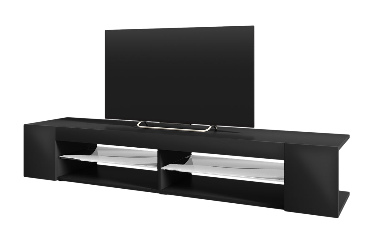 selsey-mitchell-tv-schrank-180-cm-schwarz-matt-schwarz-gl-nzend image 1