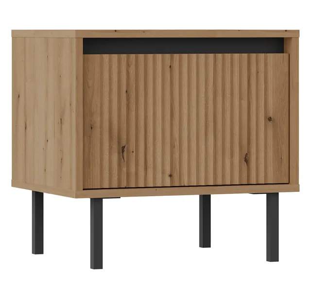 selsey-osaka-nachttisch-52-cm-eiche-evoke-mit-schublade-und-geriffelter-front image 1