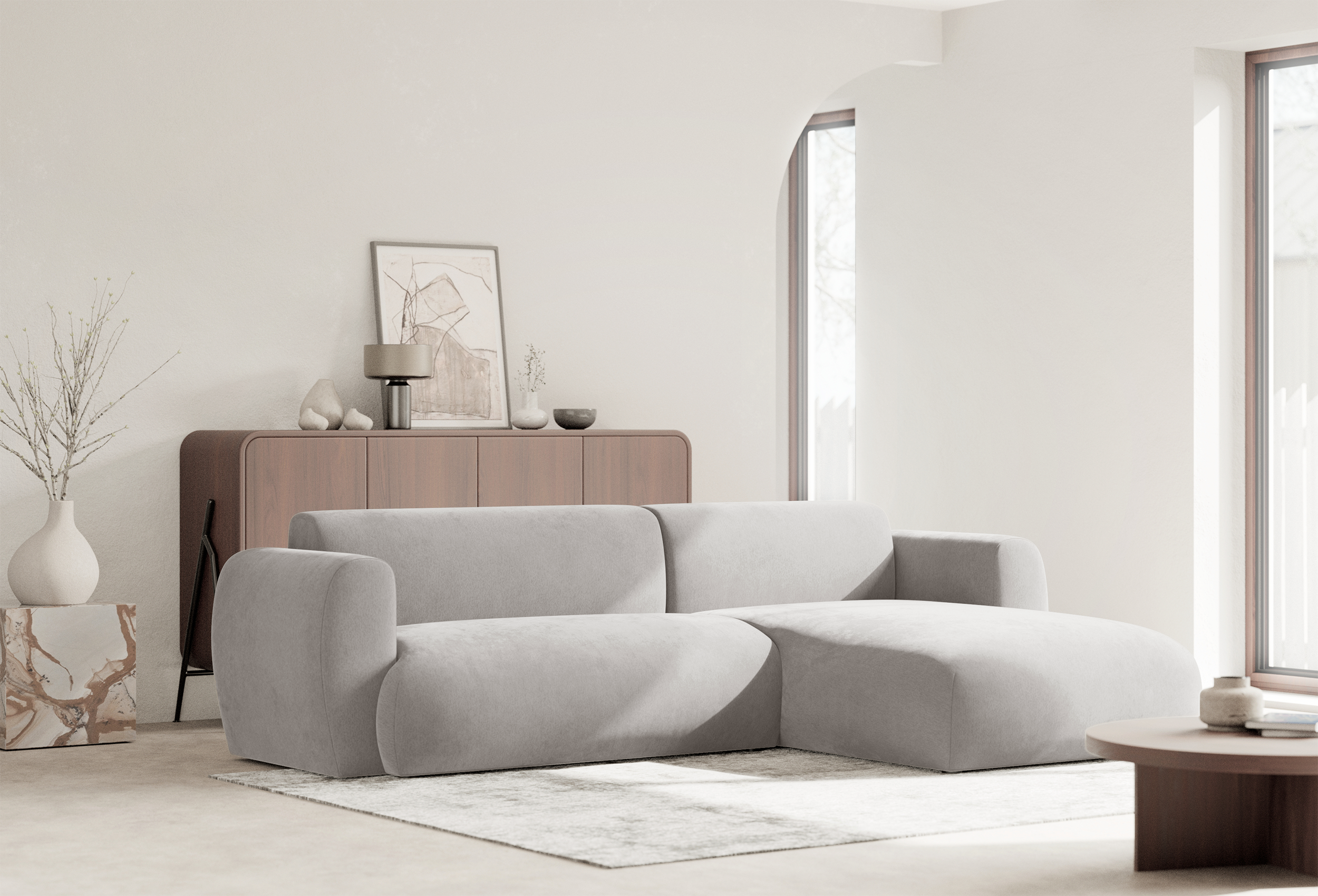 selsey-emia-ecksofa-l-form-rechts-mit-schlaffunktion-hellgrau-chenille image 4