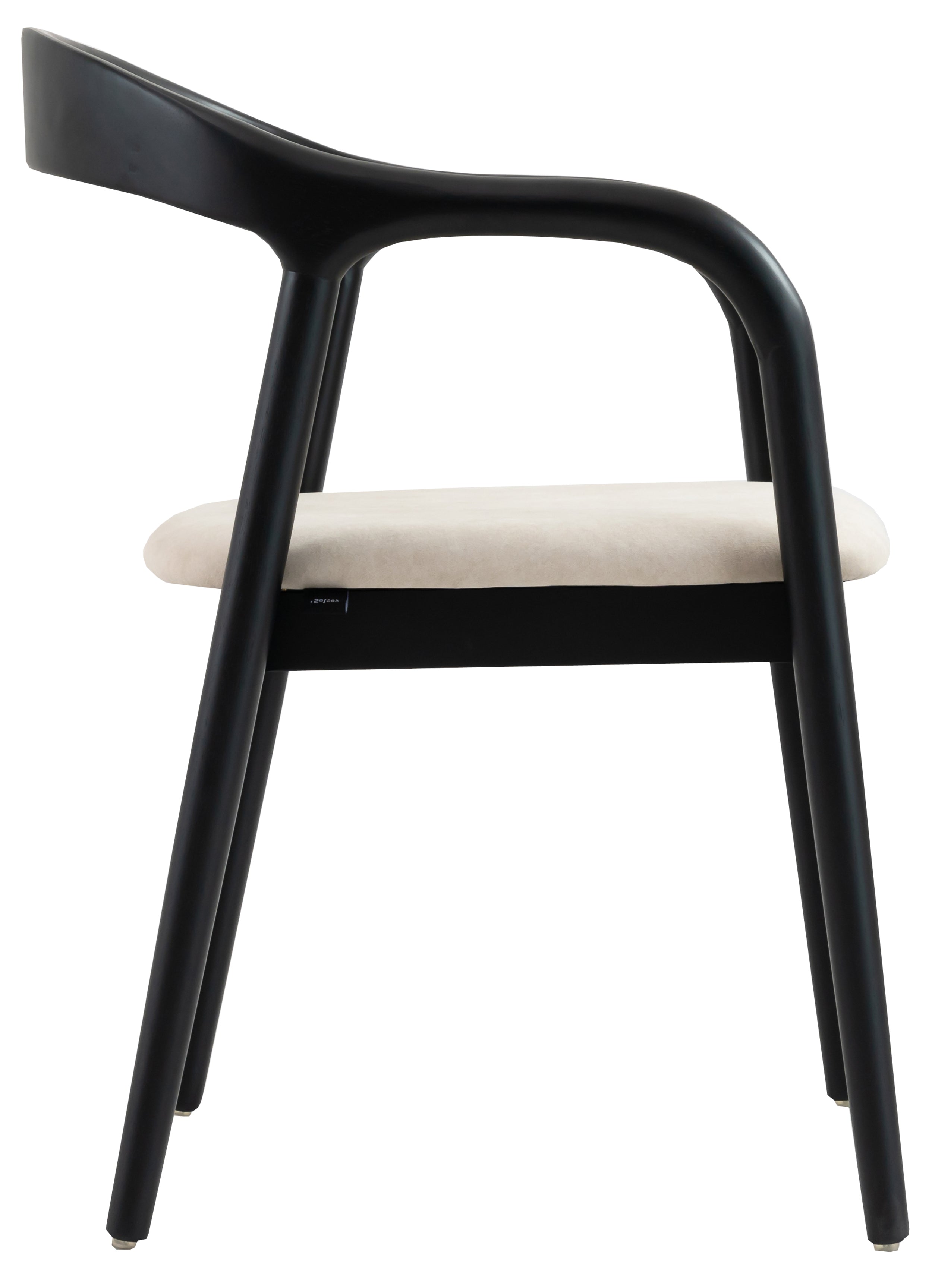 selsey-battione-holzstuhl-esszimmer-beiger-samt-schwarz image 3