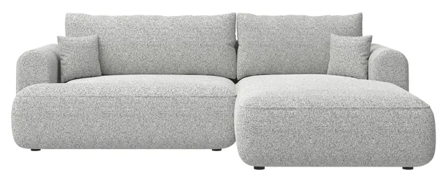 selsey-ovo-ecksofa-mit-schlaffunktion-l-form-rechts-hellgraues-geflecht-mit-stau image 1