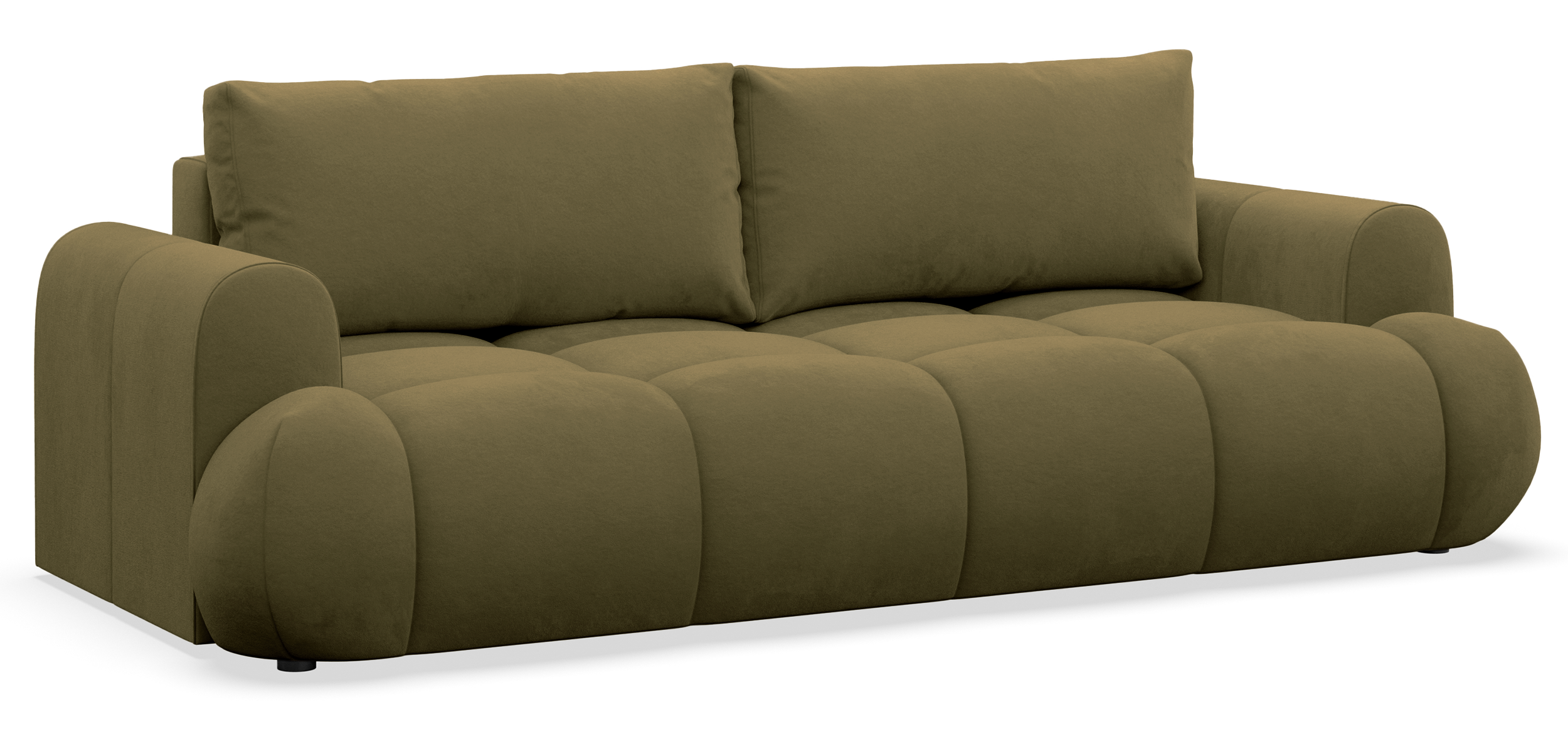 selsey-ombo-doce-3-sitziges-schlafsofa-mit-stauraum-velours-oliv-wasserabweisend image 4