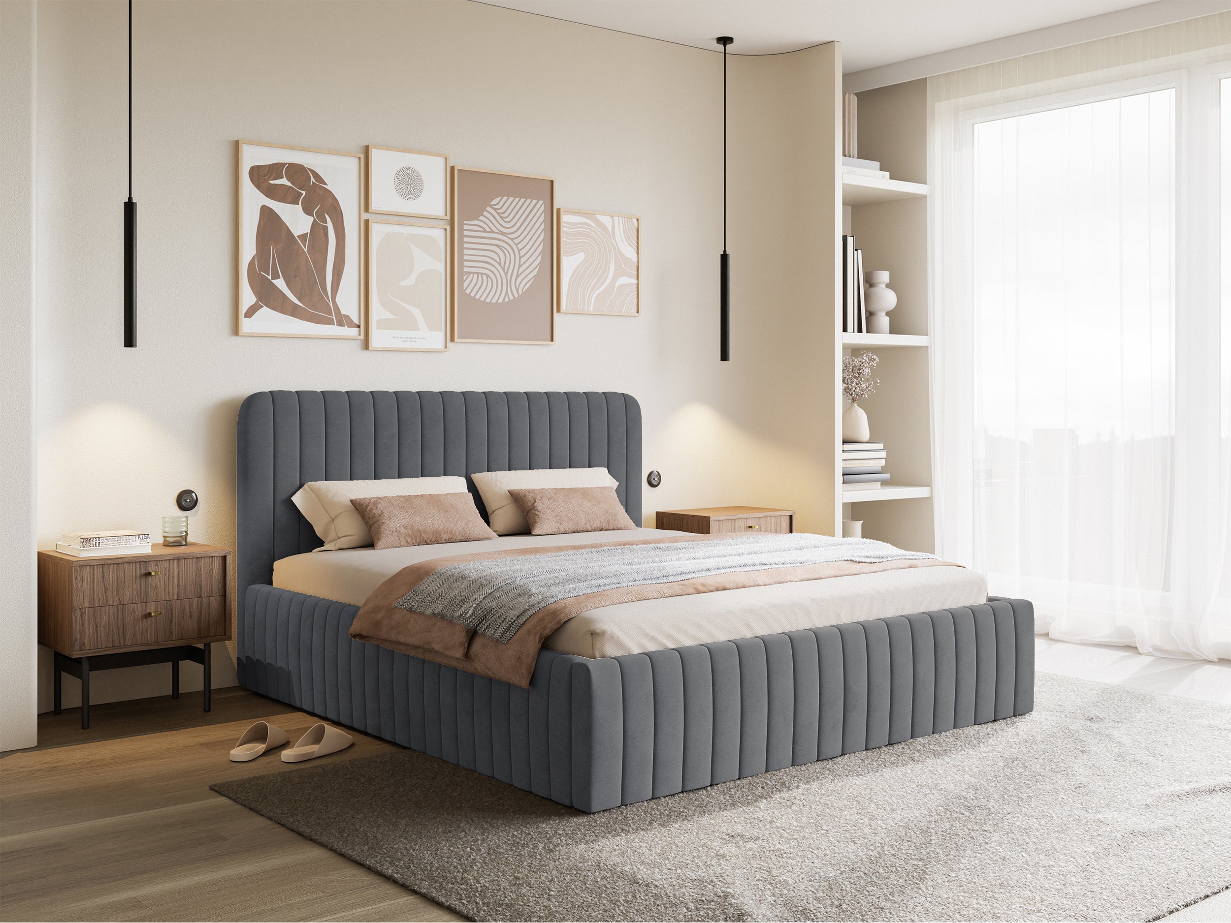 selsey-saliano-polsterbett-160x200-cm-mit-stauraum-in-blau-grauem-wasserabweisen image 2