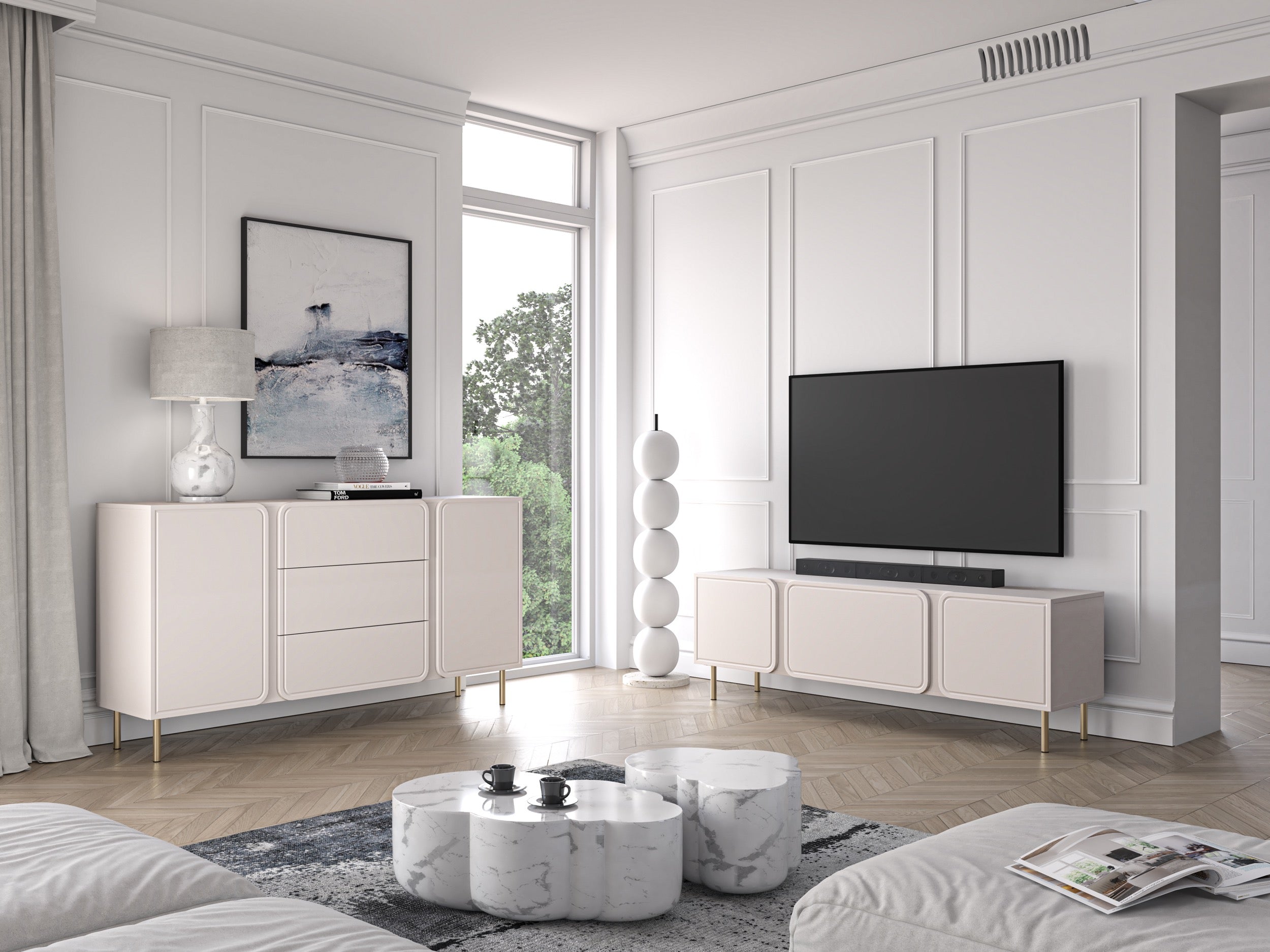 selsey-loppa-rtv-kommode-160-cm-kaschmir-mit-klappe image 3