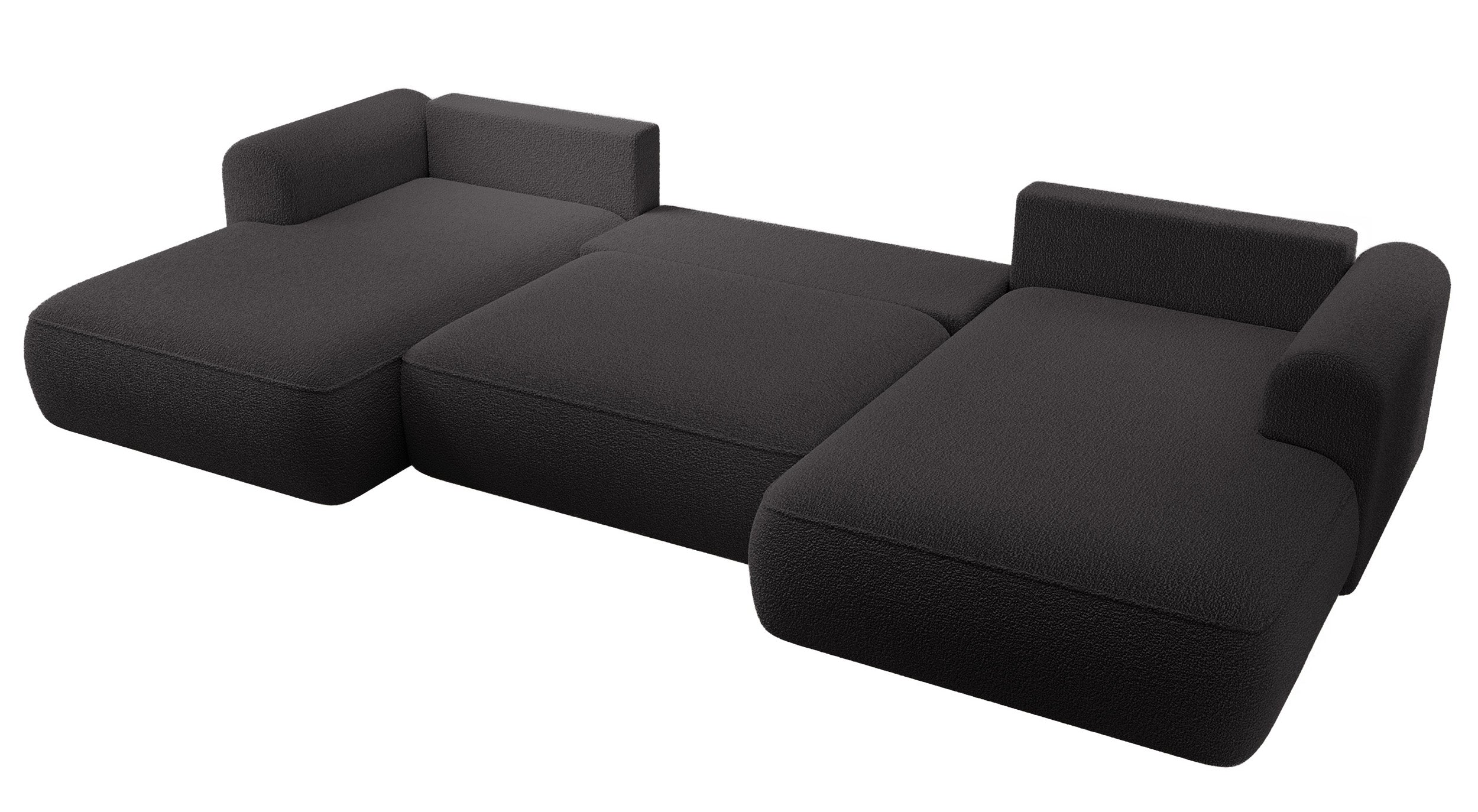 selsey-ovo-u-f-rmiges-ecksofa-mit-schlaffunktion-und-stauraum-boucl-dunkelgrau image 3