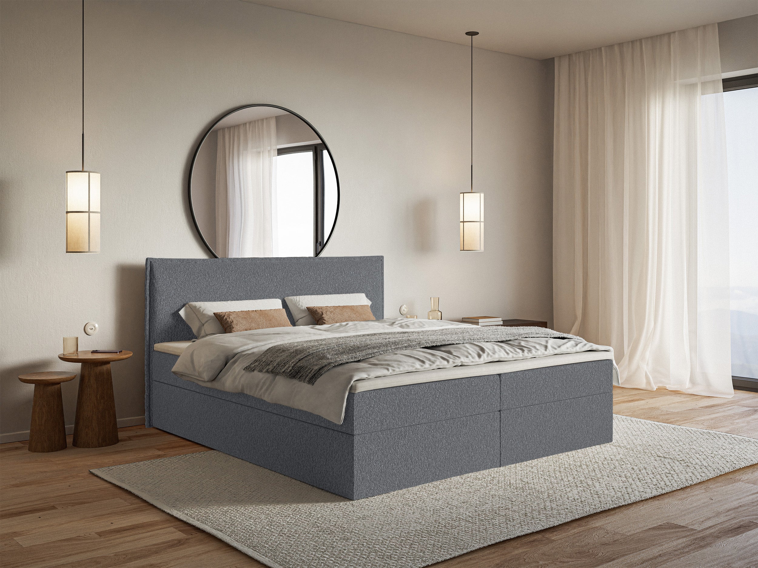 selsey-softie-kontinentalbett-140x200-cm-mit-stauraum-und-topper-graphit-chenill image 2