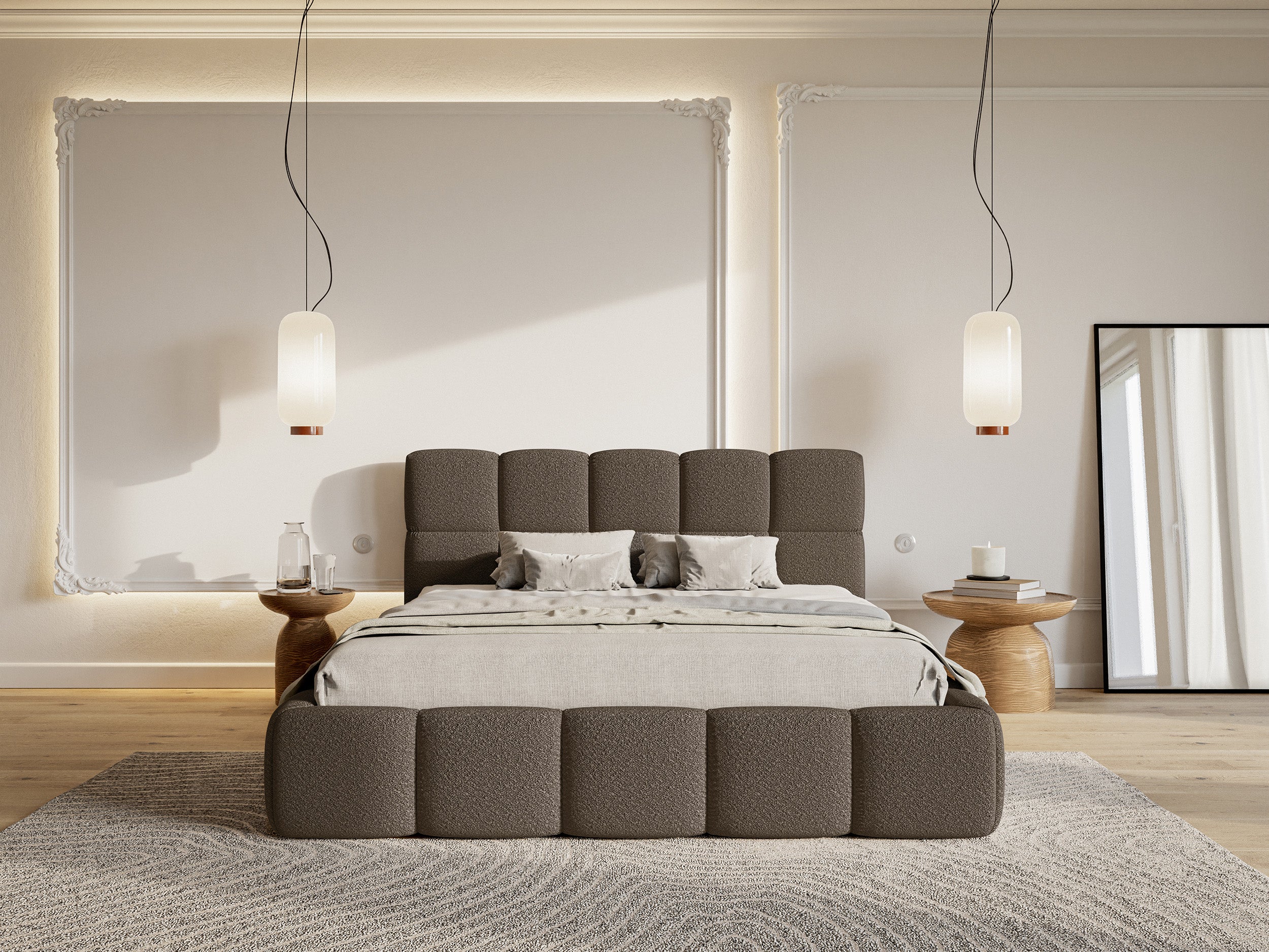 selsey-gepolstertes-bett-cloudy-180x200-cm-mit-stauraum-braunes-boucl image 4