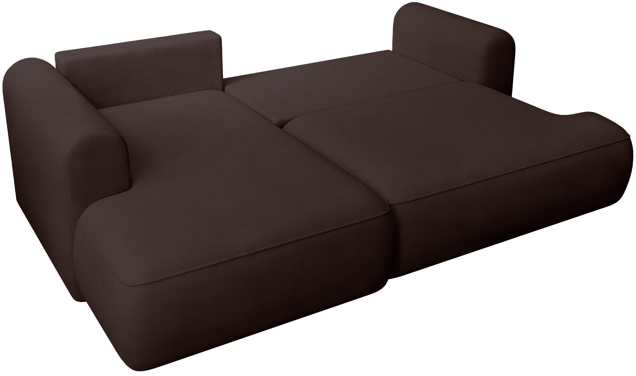 selsey-ovo-mini-ecksofa-mit-schlaffunktion-linksseitig-l-form-brauner-chenille image 2