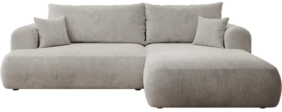 selsey-ovo-cord-ecksofa-mit-schlaffunktion-l-form-rechts-mit-stauraum-grau-beige image 1