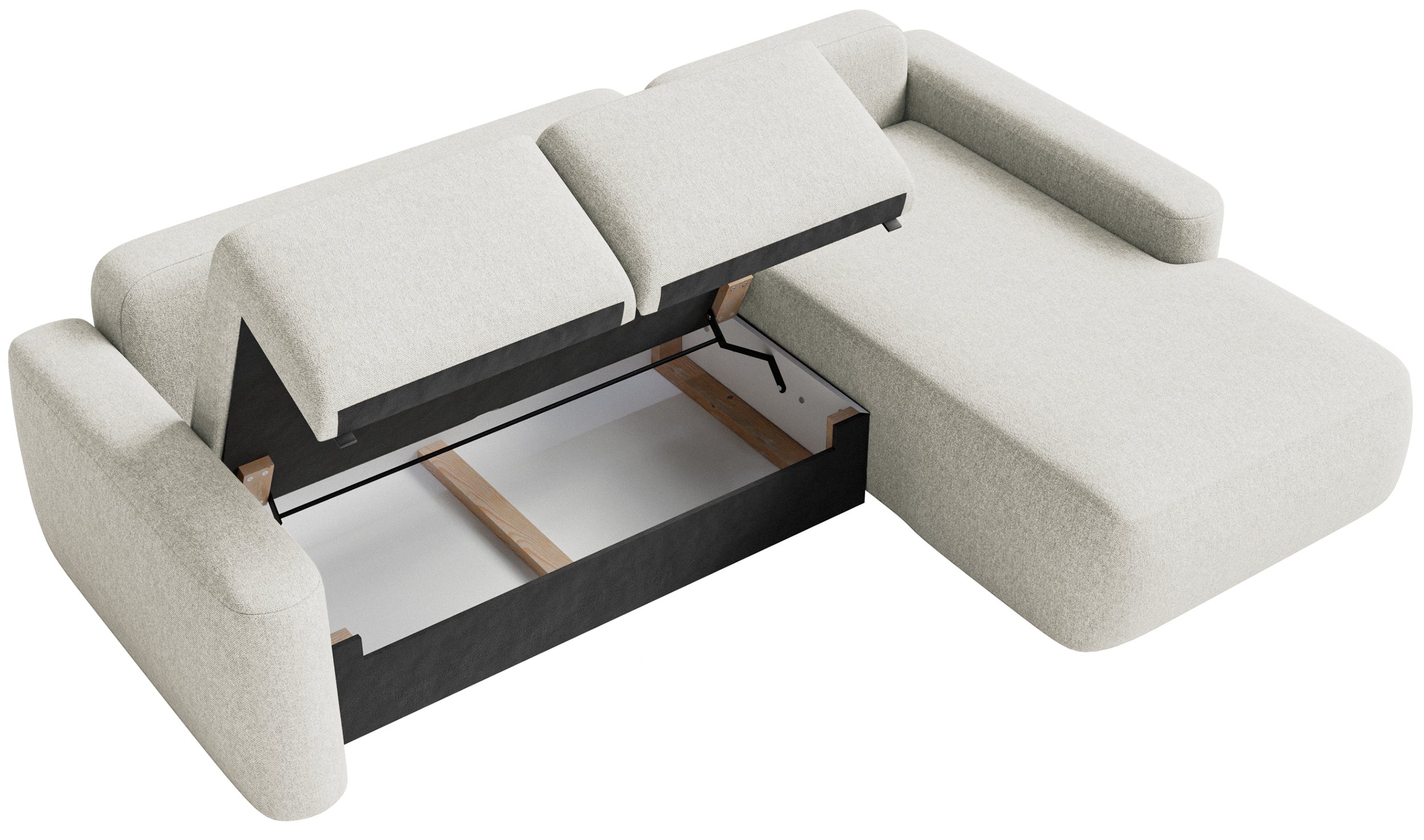 selsey-carnos-mini-ecksofa-l-rechts-creme-chenille-mit-schlaffunktion image 4