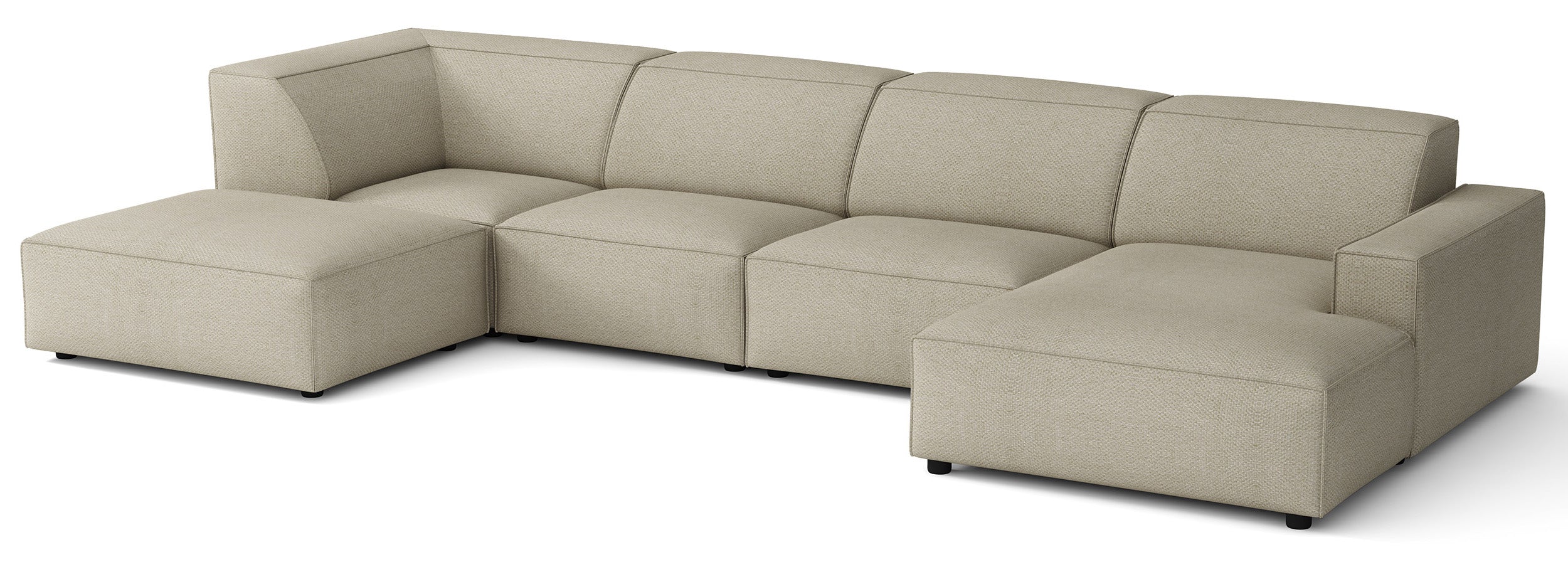 selsey-sellmo-u-f-rmiges-modul-ecksofa-mit-hocker-grau-beige-chenille image 3