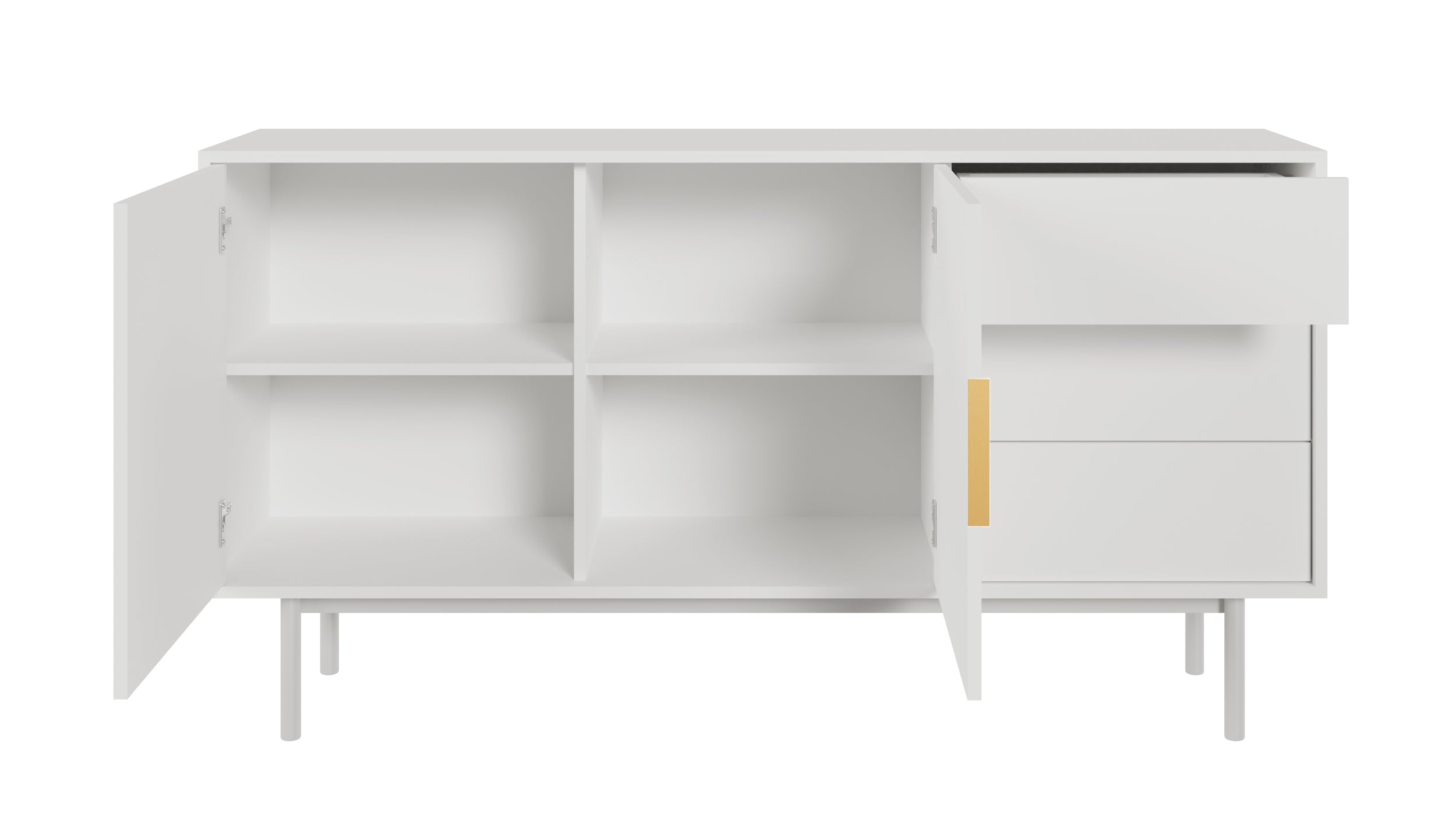 selsey-viviaro-zweit-rige-kommode-mit-drei-schubladen-154-cm-wei image 5