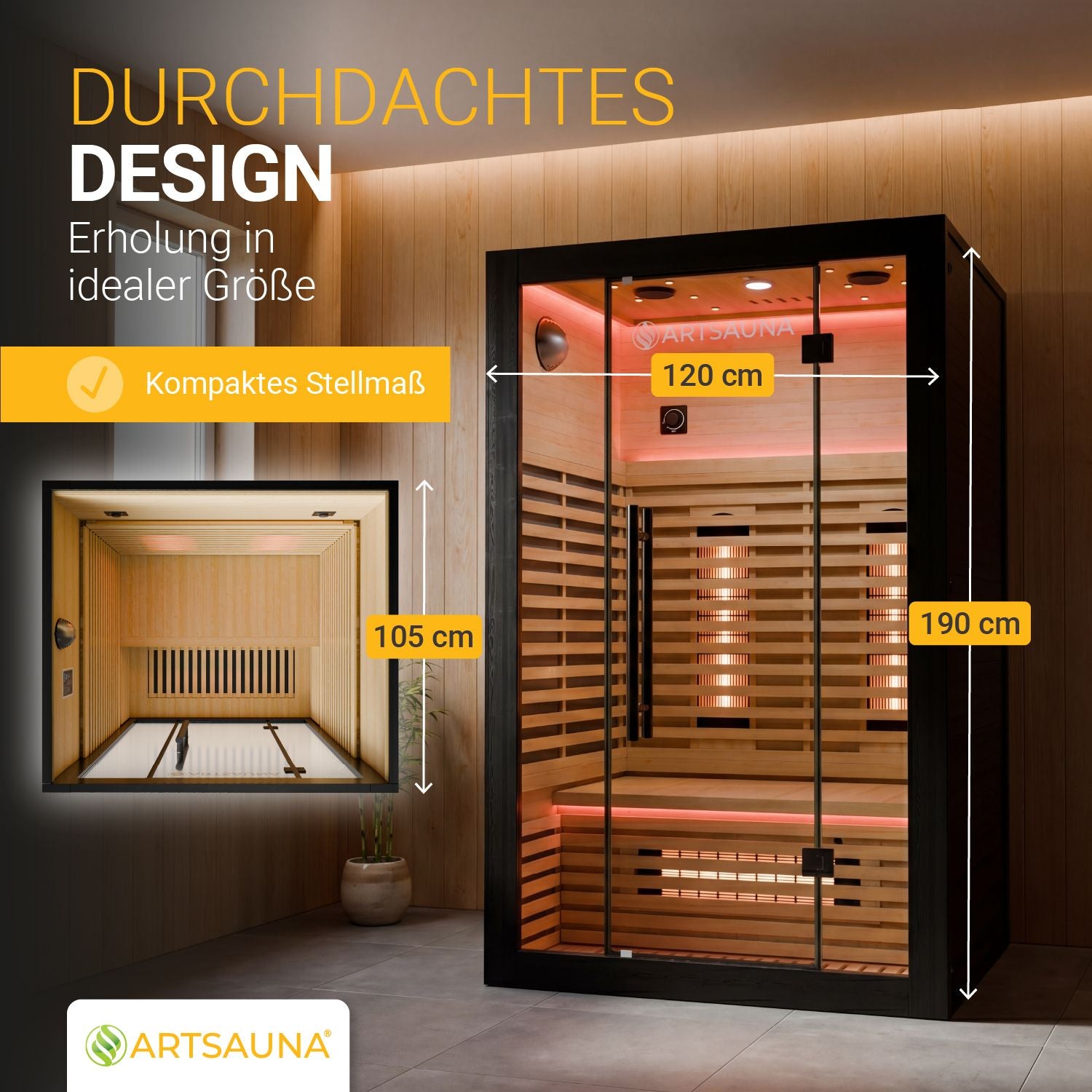 juskys-infrarotkabine-trondheim-120-schwarz-hemlock-holz-f-r-2-personen image 7
